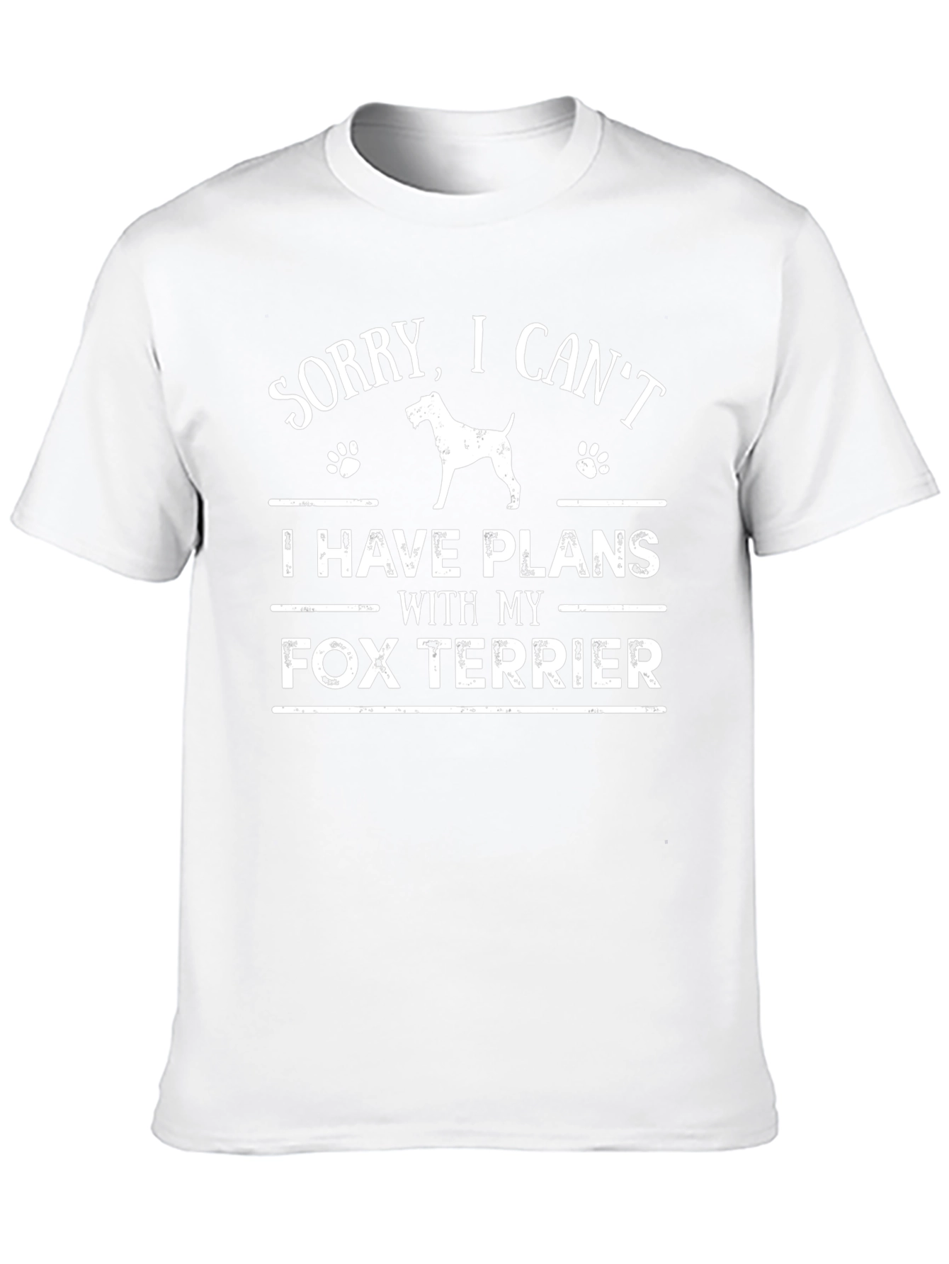 Fox Terrier Plans T-Shirt - Dog Lover Tee