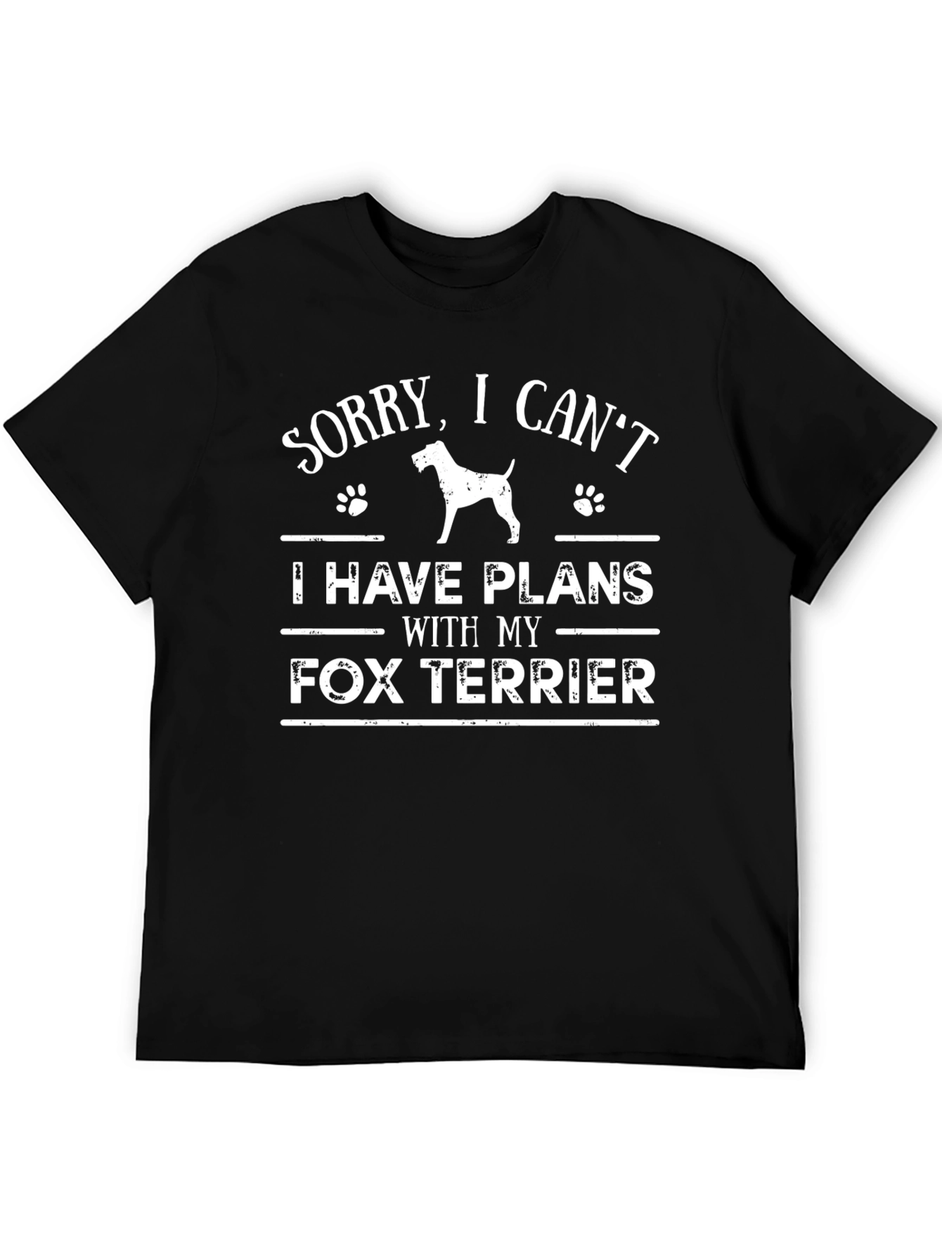 Fox Terrier Plans T-Shirt - Dog Lover Tee