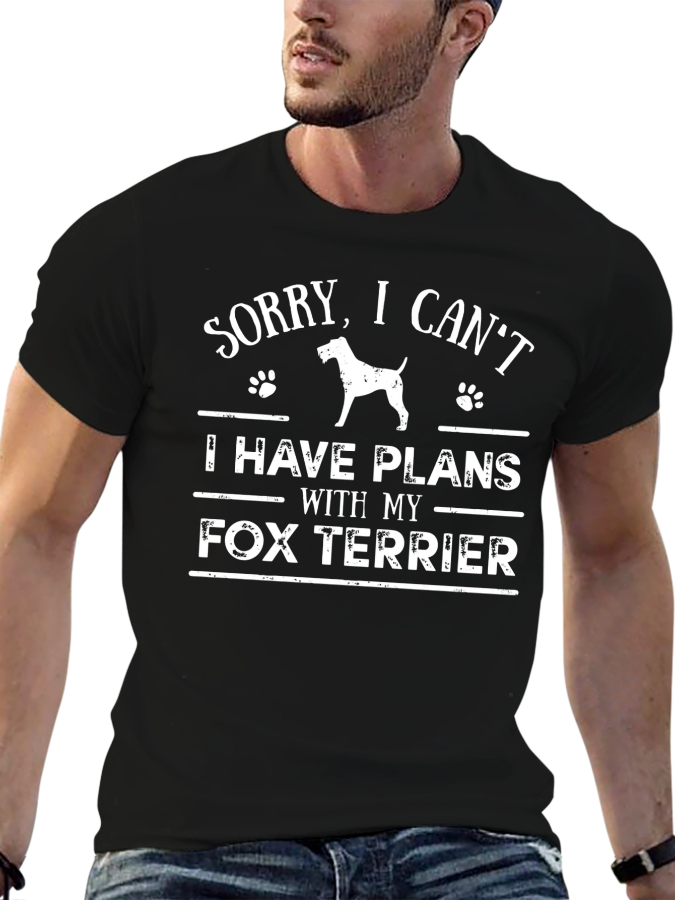 Fox Terrier Plans T-Shirt - Dog Lover Tee