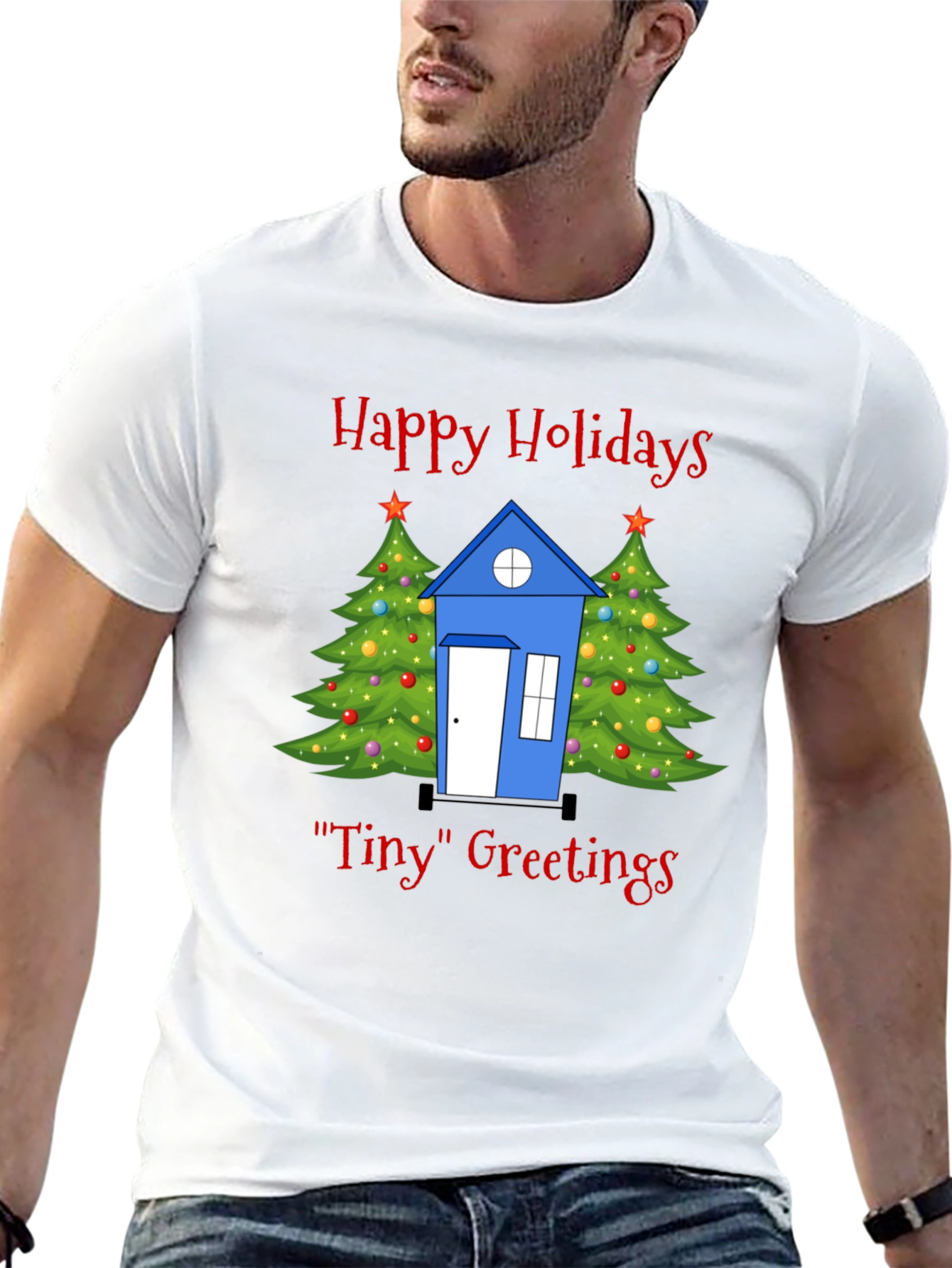 Happy Holidays Tiny House T-Shirt