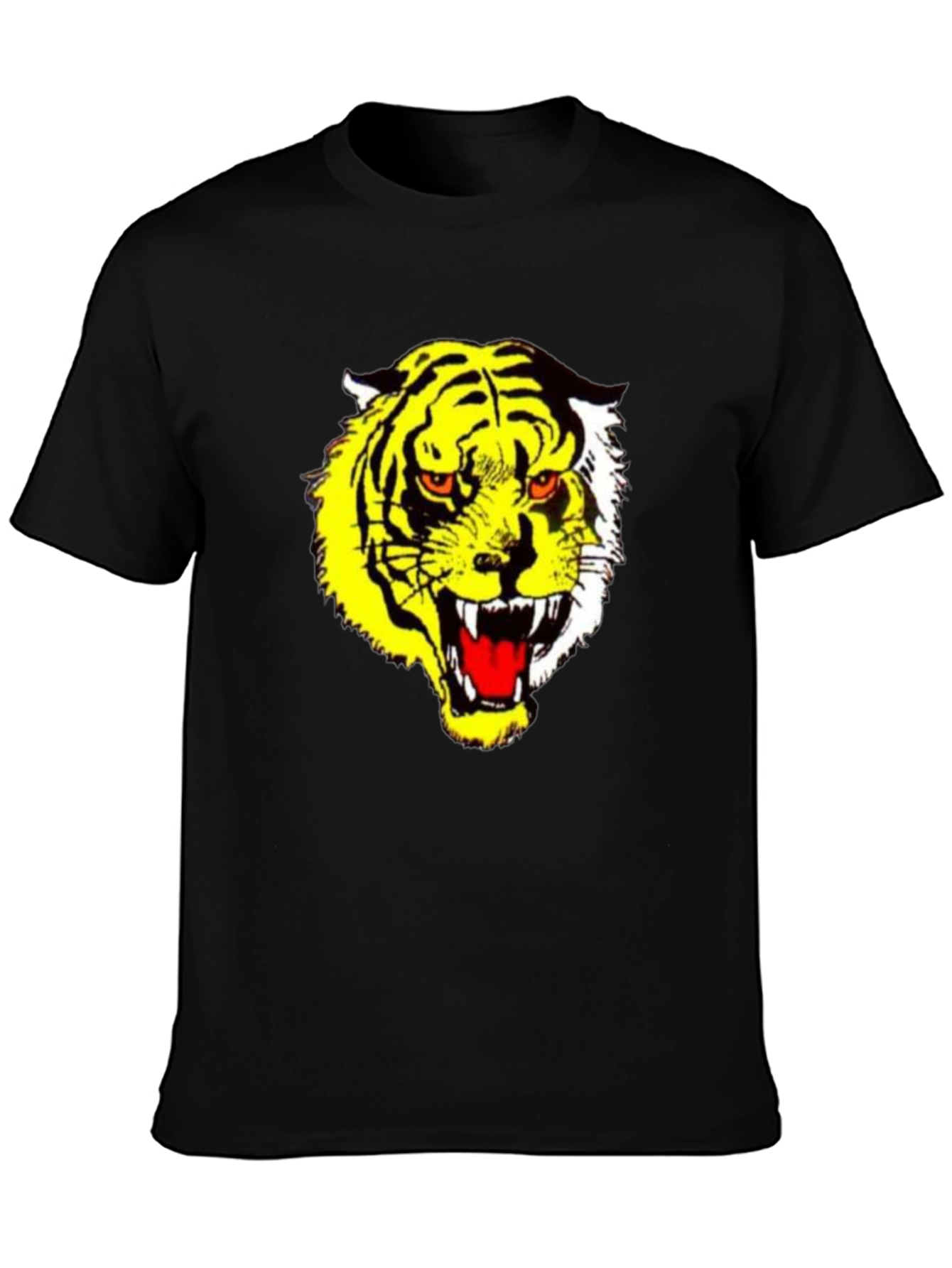 Tiger Graphic Tee - Bold Black T-Shirt