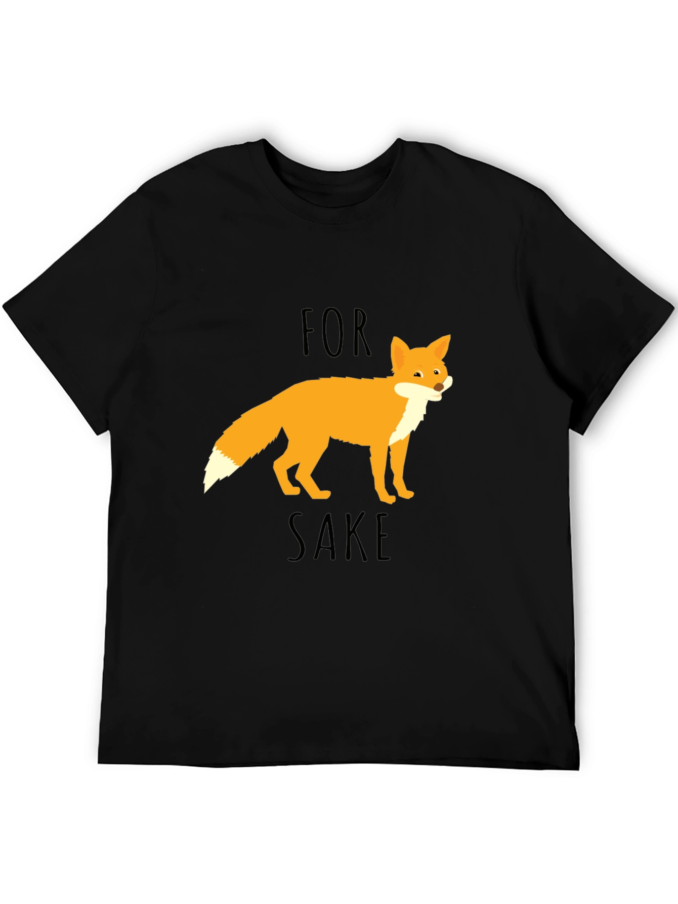 For Fox Sake Graphic T-Shirt - Black