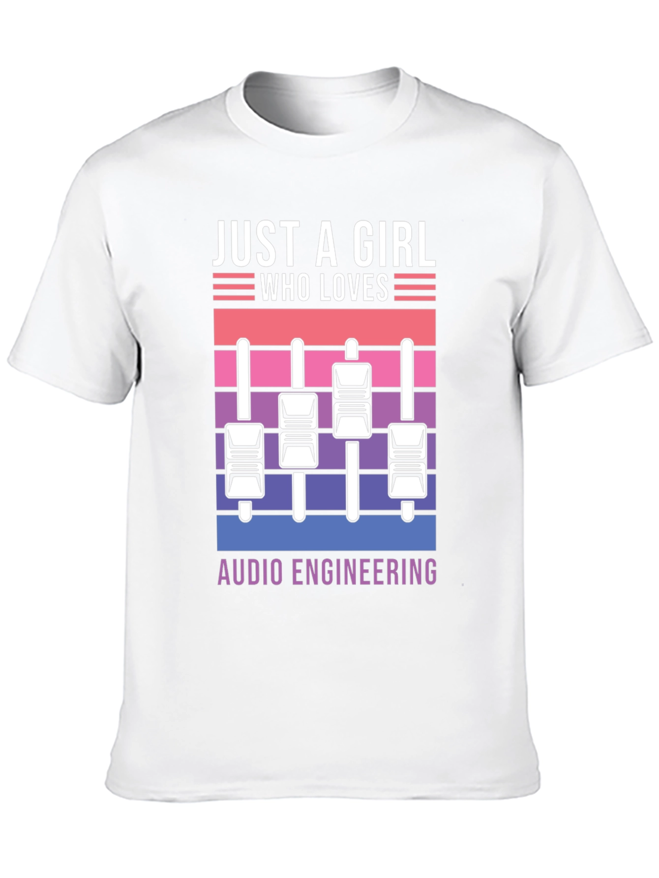 Just A Girl Who Loves Audio Engineering T-Shirt