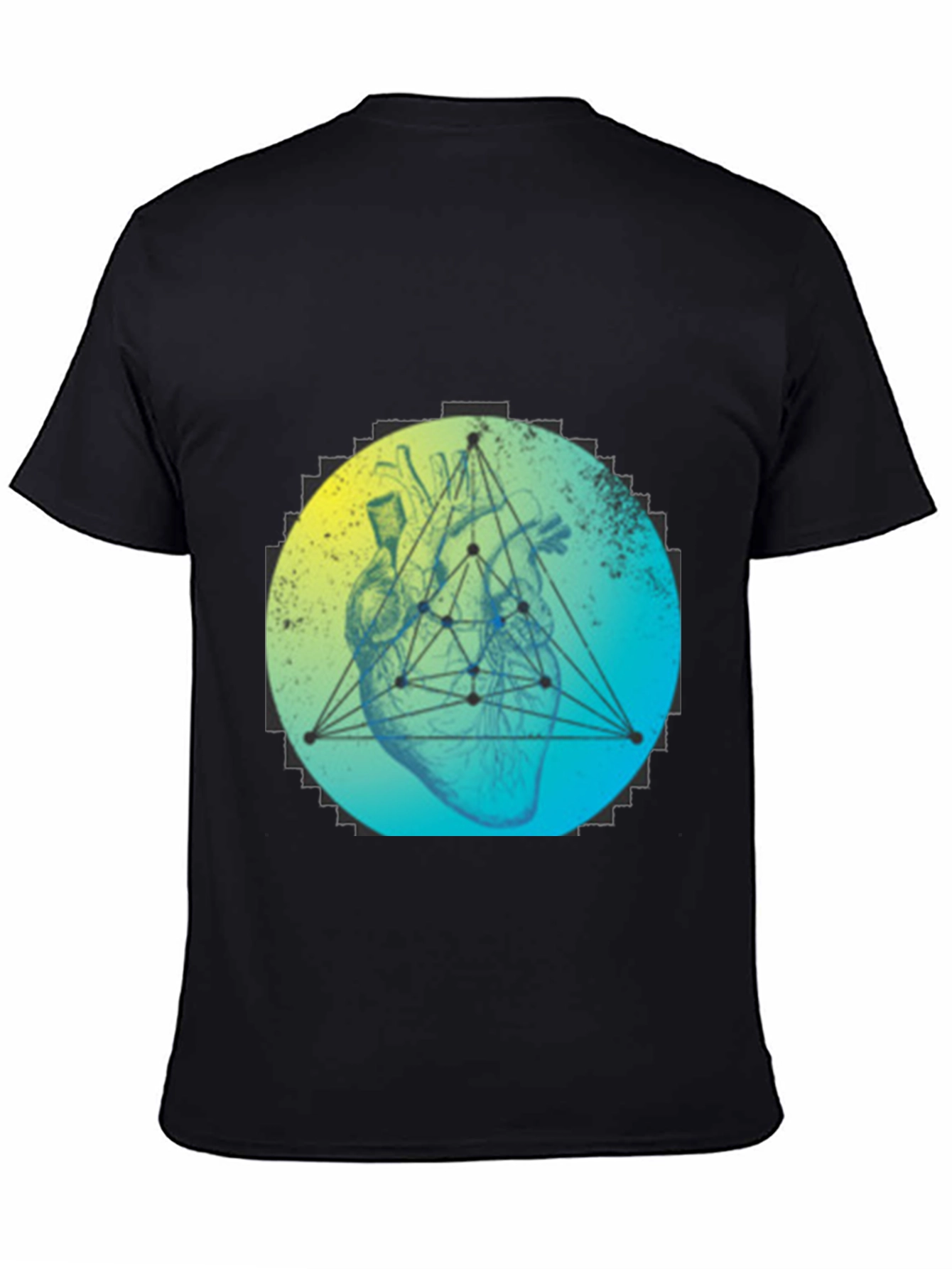 Geometric Heart T-Shirt - Modern Graphic Tee