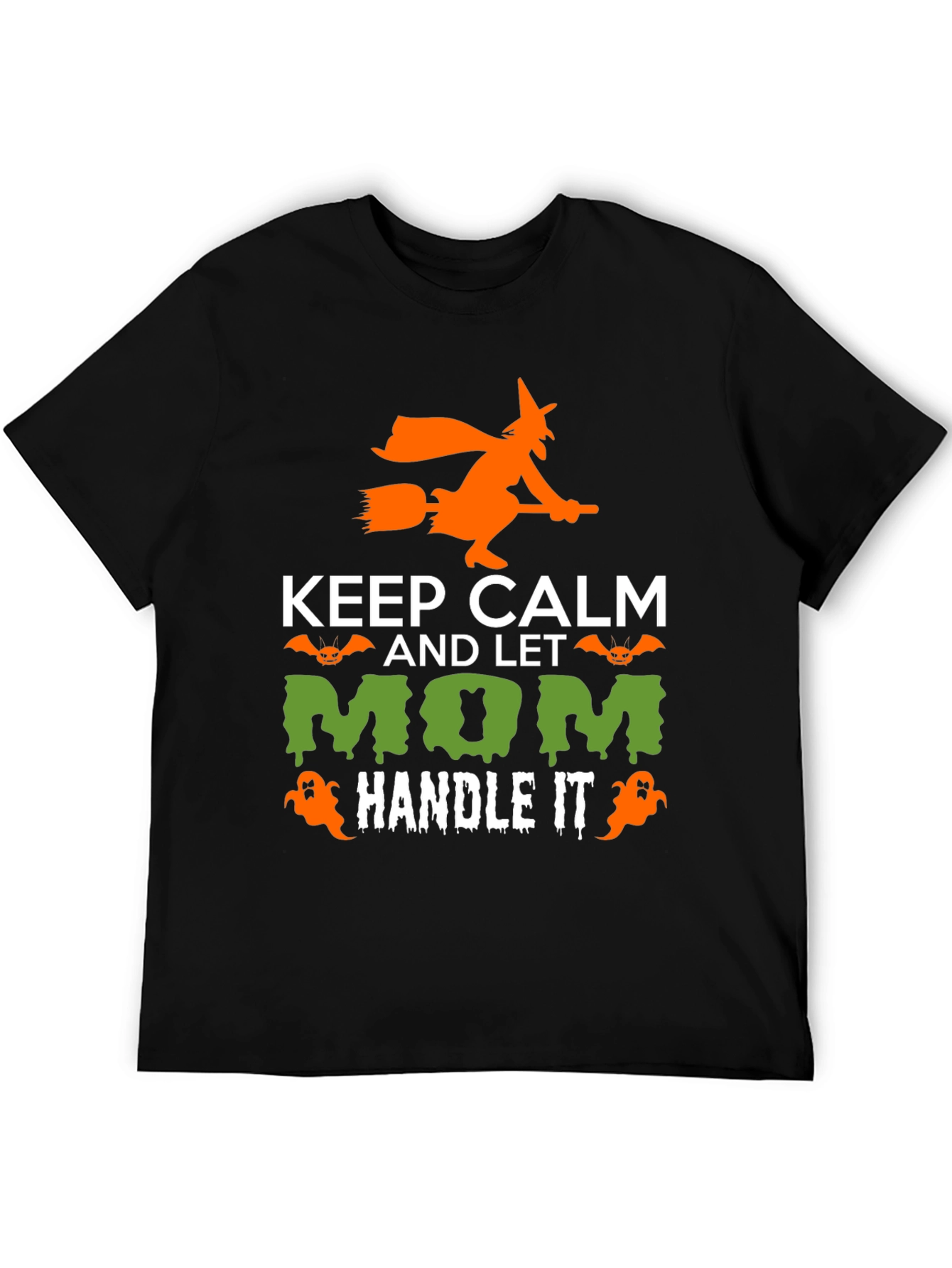 Keep Calm Halloween Mom Graphic T-Shirt