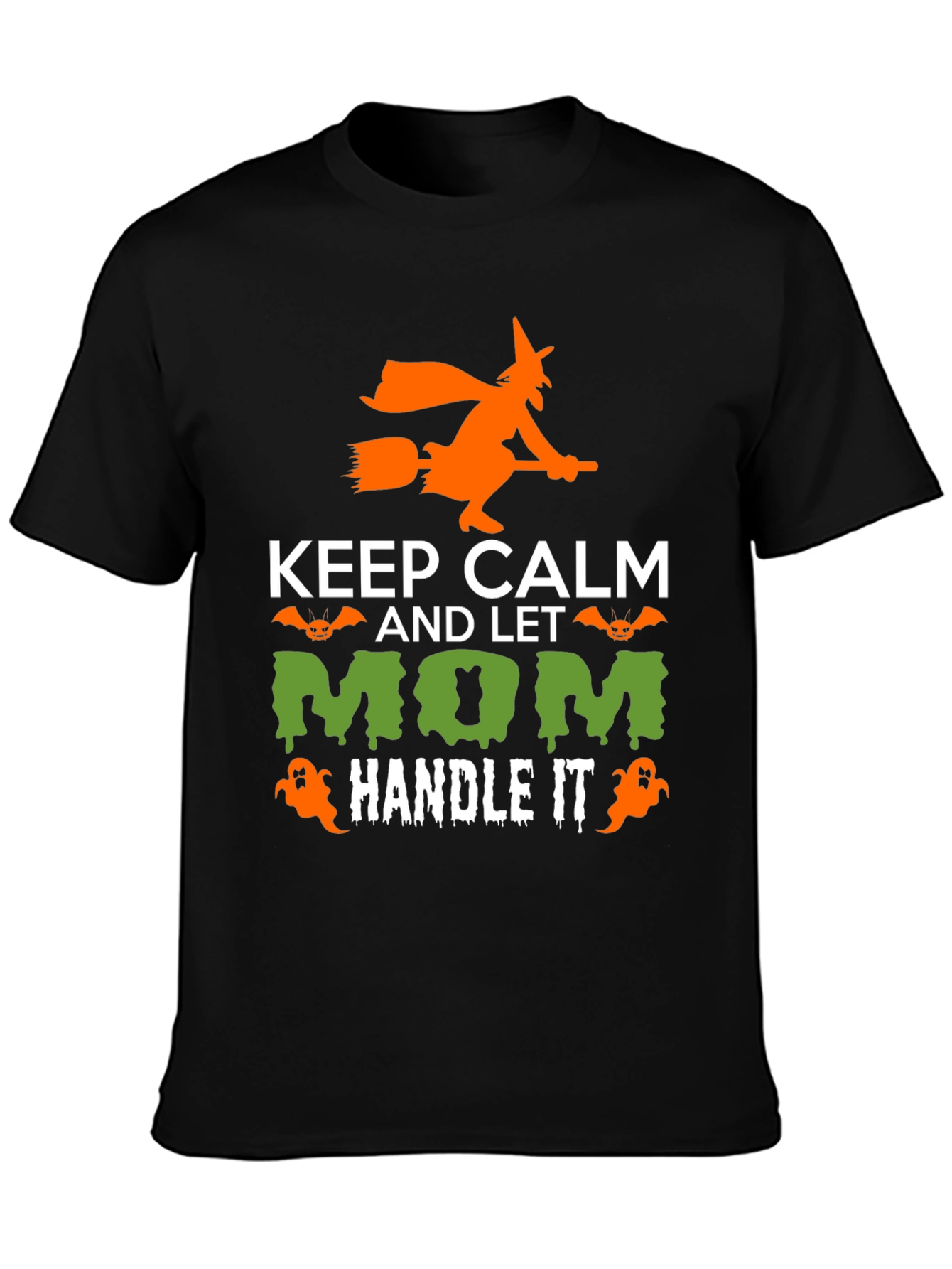 Keep Calm Halloween Mom Graphic T-Shirt