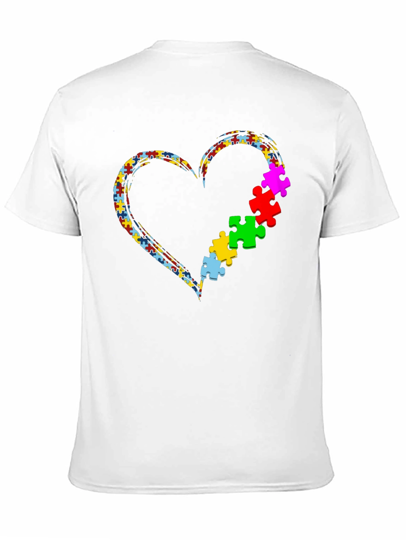 Autism Awareness Heart Puzzle Piece T-Shirt