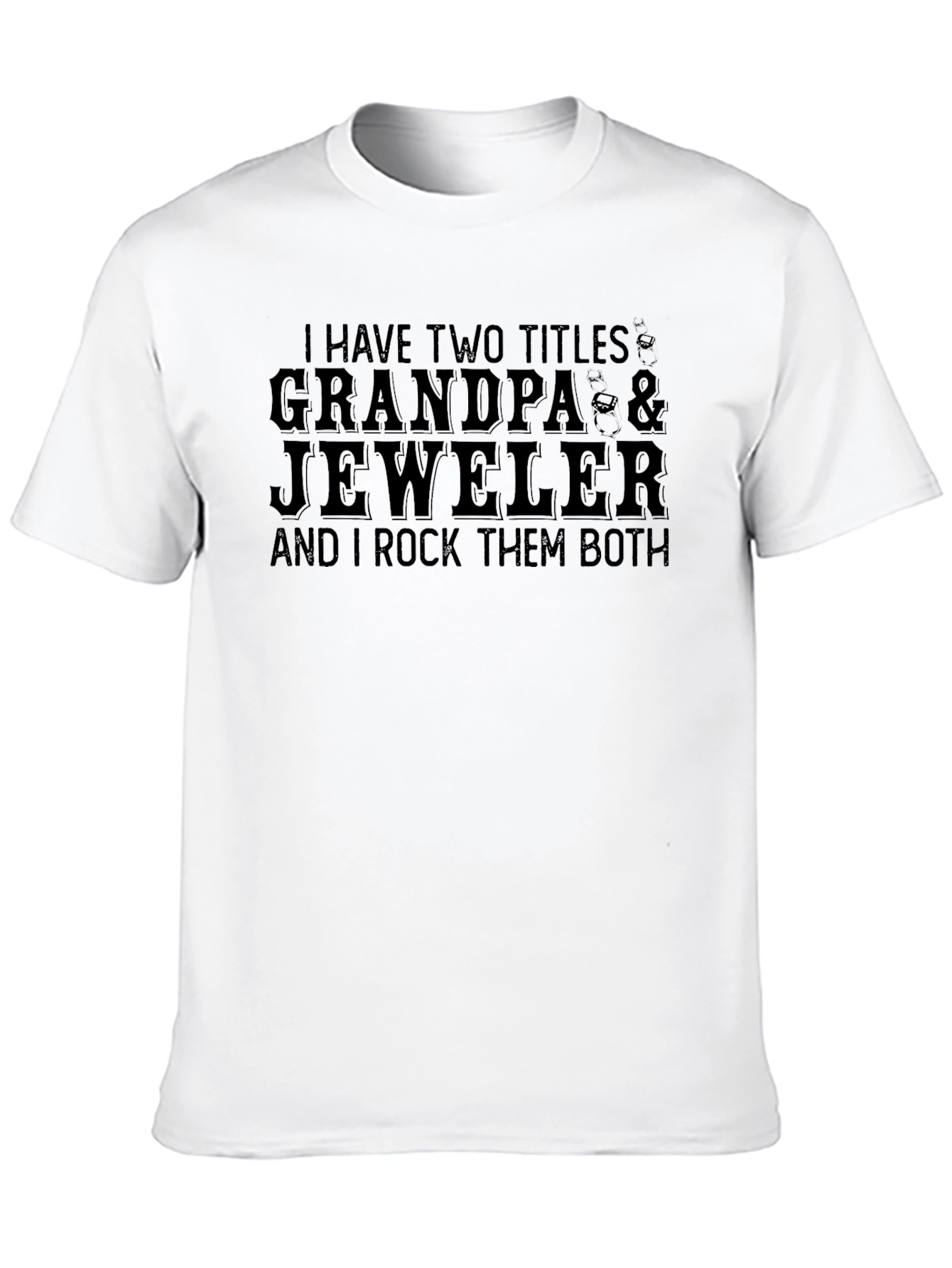Grandpa & Jeweler Black Graphic T-Shirt