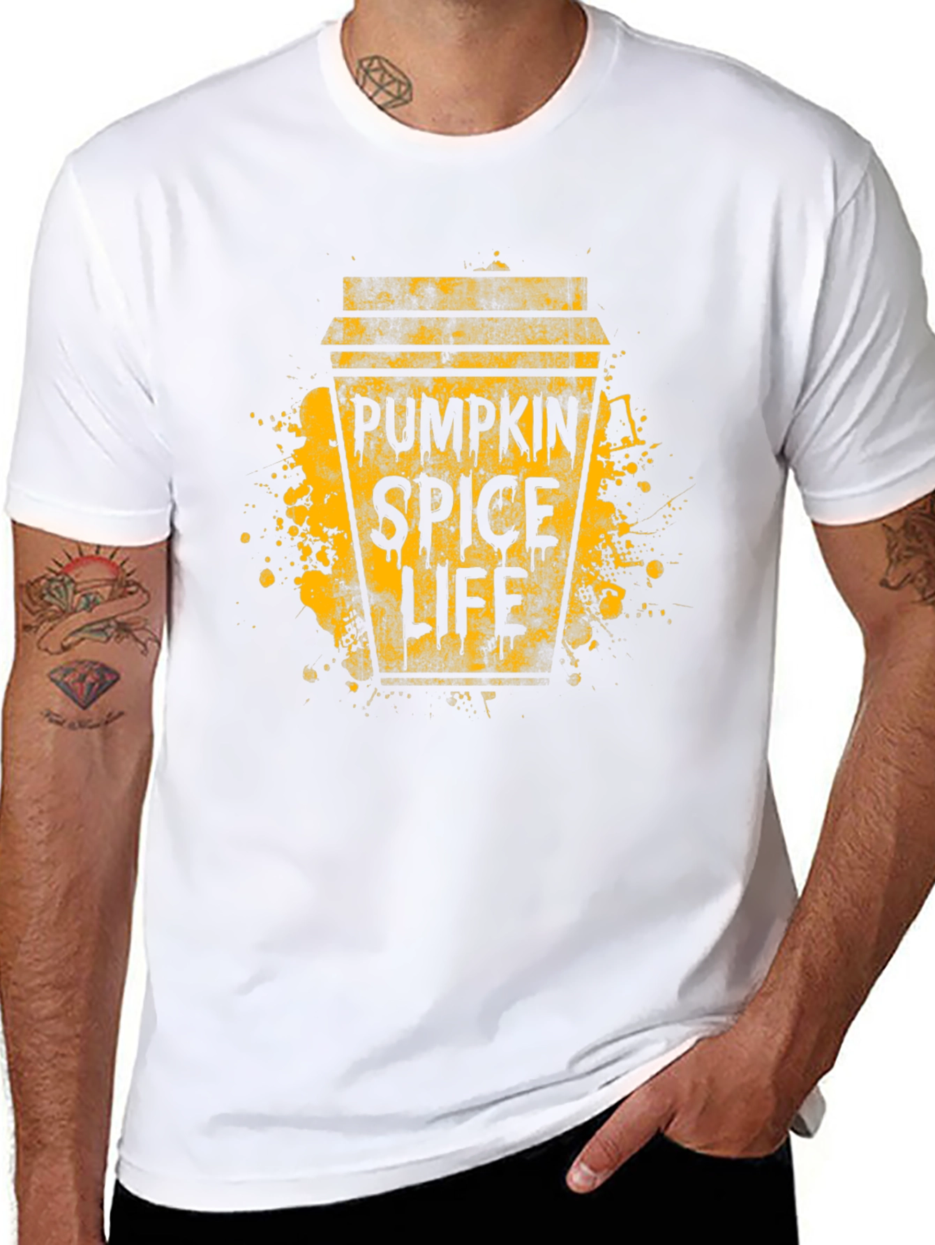 Pumpkin Spice Life Graphic Tee - Trendy Fall Apparel
