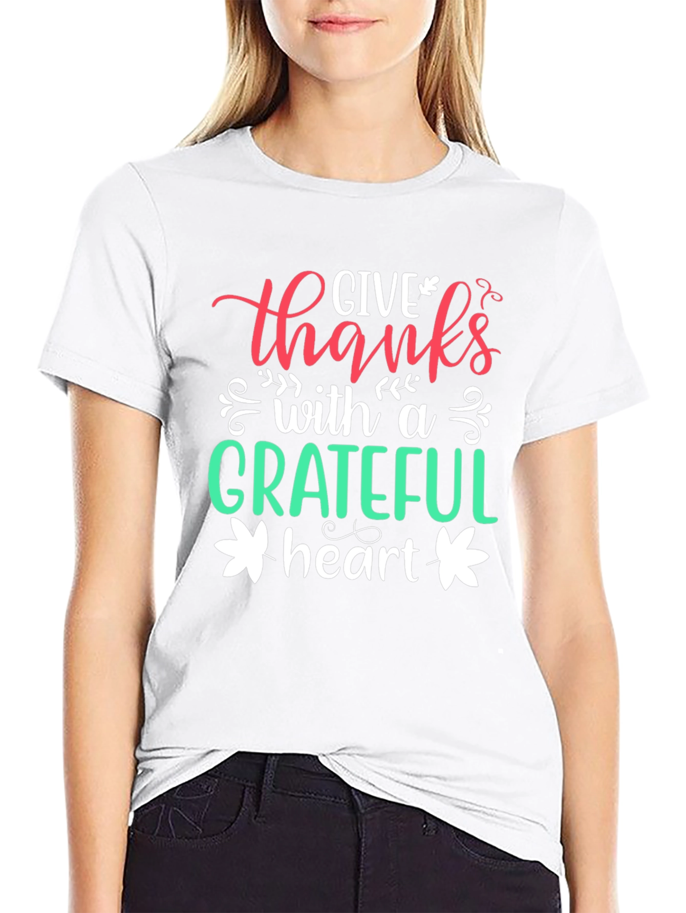 Grateful Heart Graphic Tee - Thanksgiving Shirt