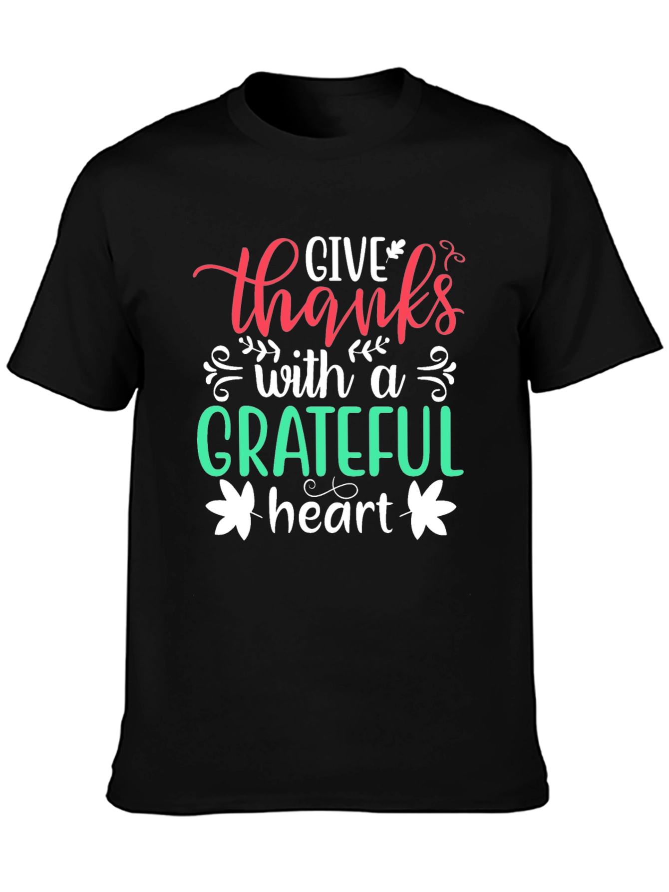 Grateful Heart Graphic Tee - Thanksgiving Shirt