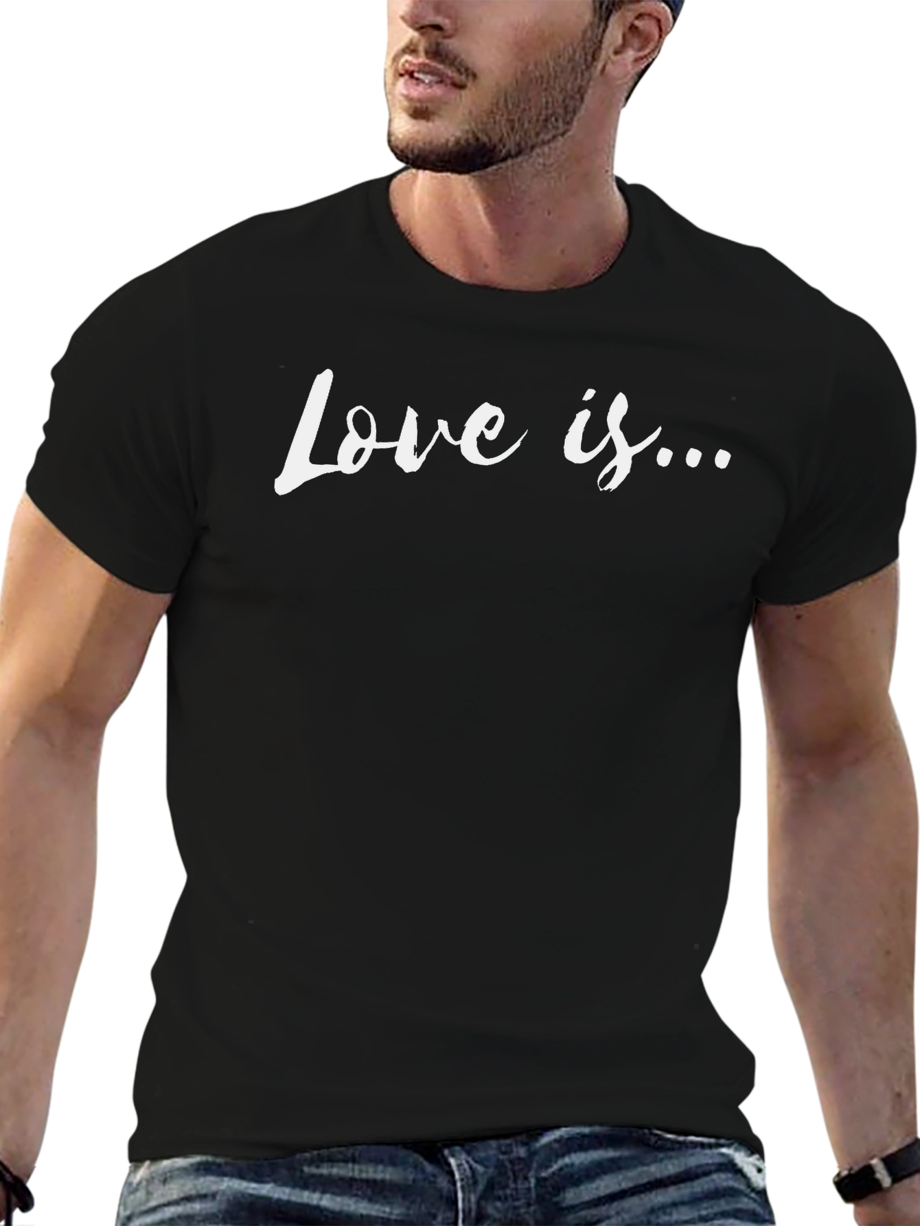 Love Is... Graphic Tee - Stylish Crew Neck T-Shirt