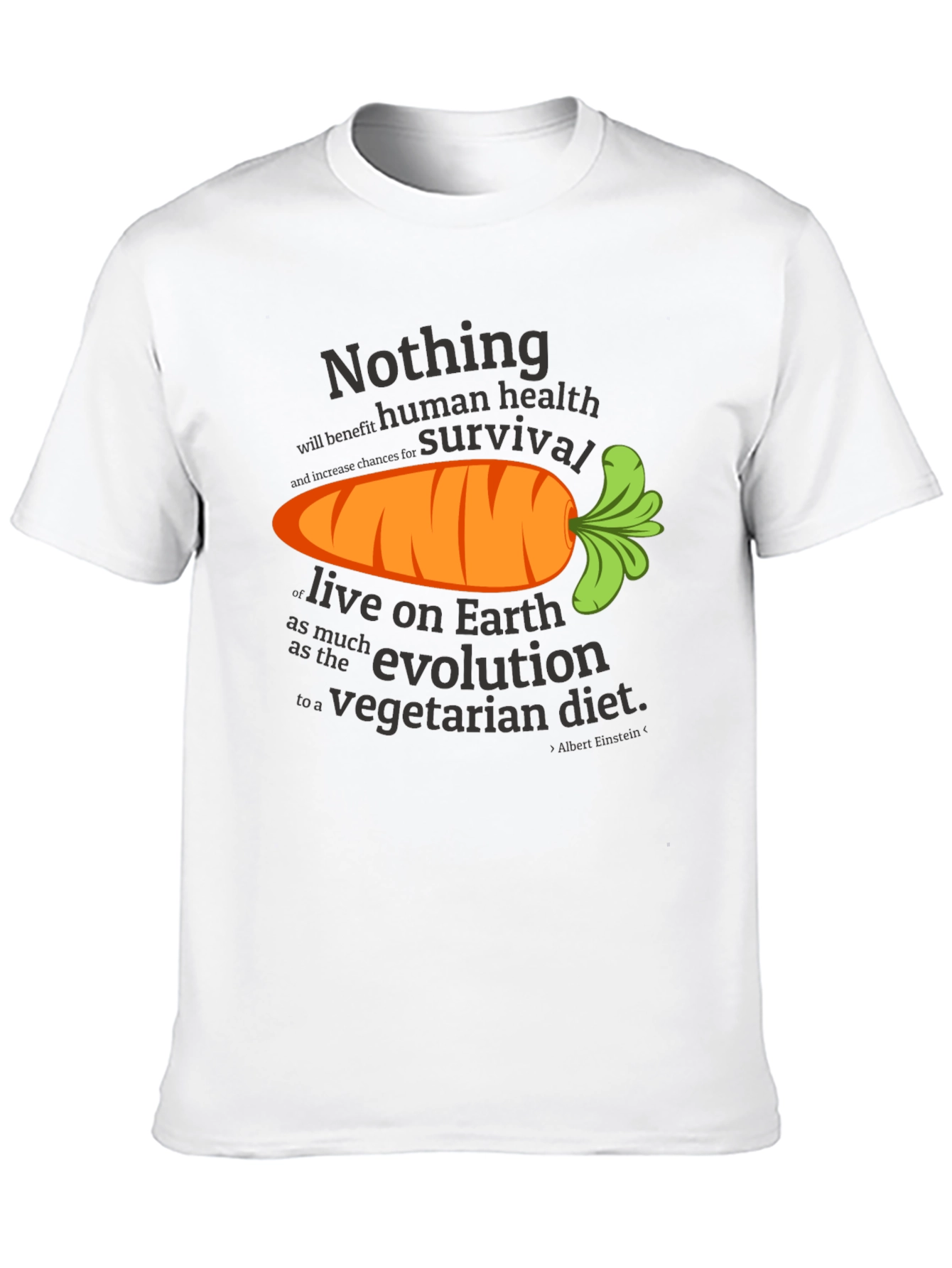 Vegetarian Diet T-Shirt - Human Health & Survival