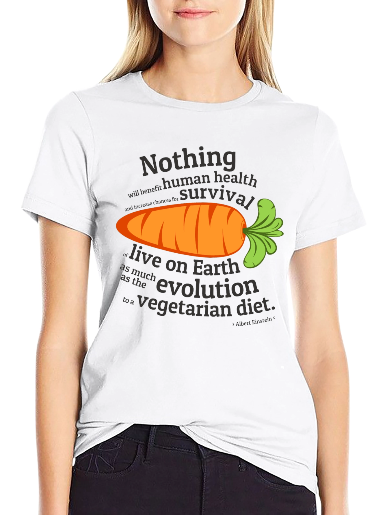 Vegetarian Diet T-Shirt - Human Health & Survival
