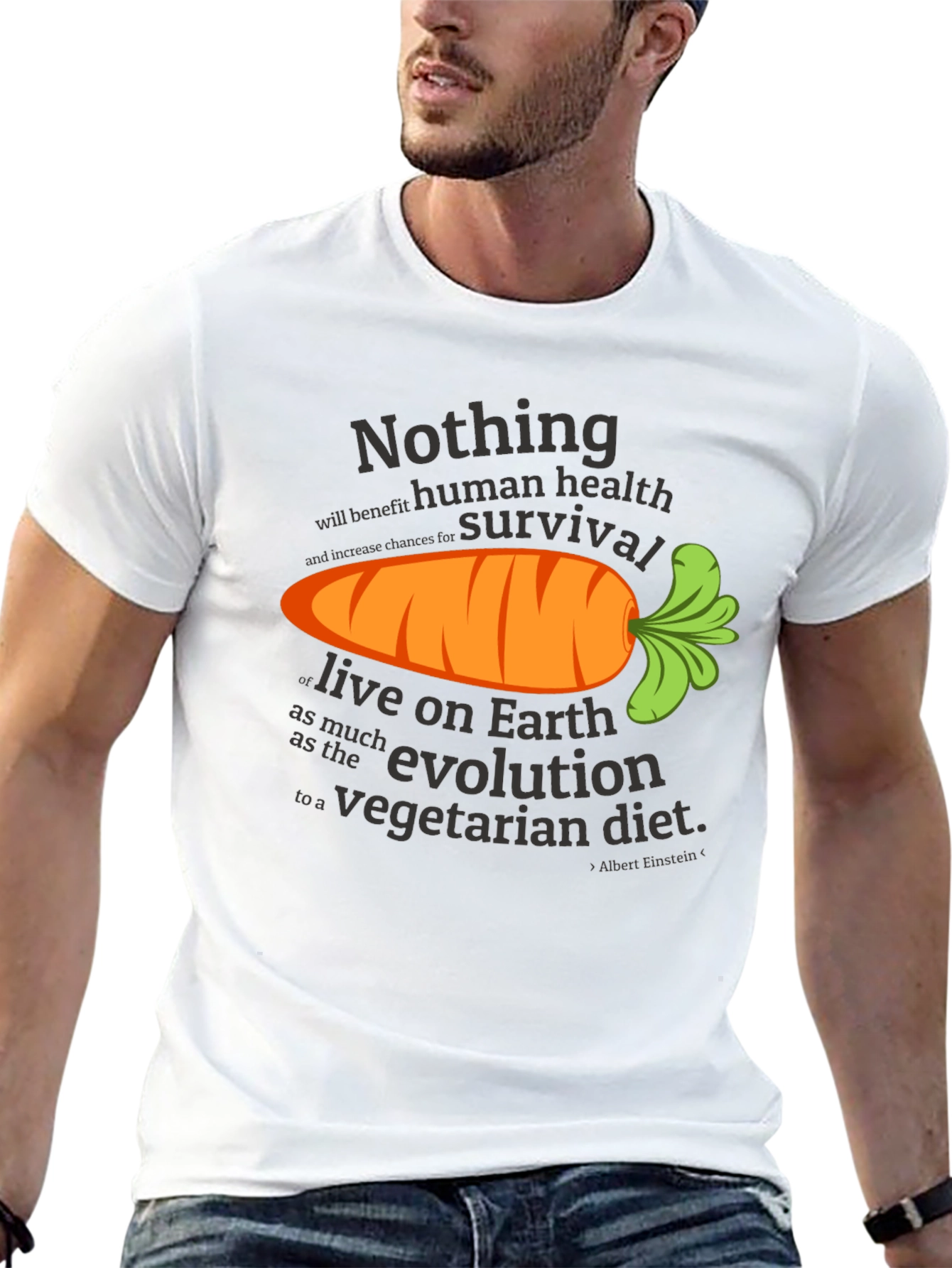 Vegetarian Diet T-Shirt - Human Health & Survival
