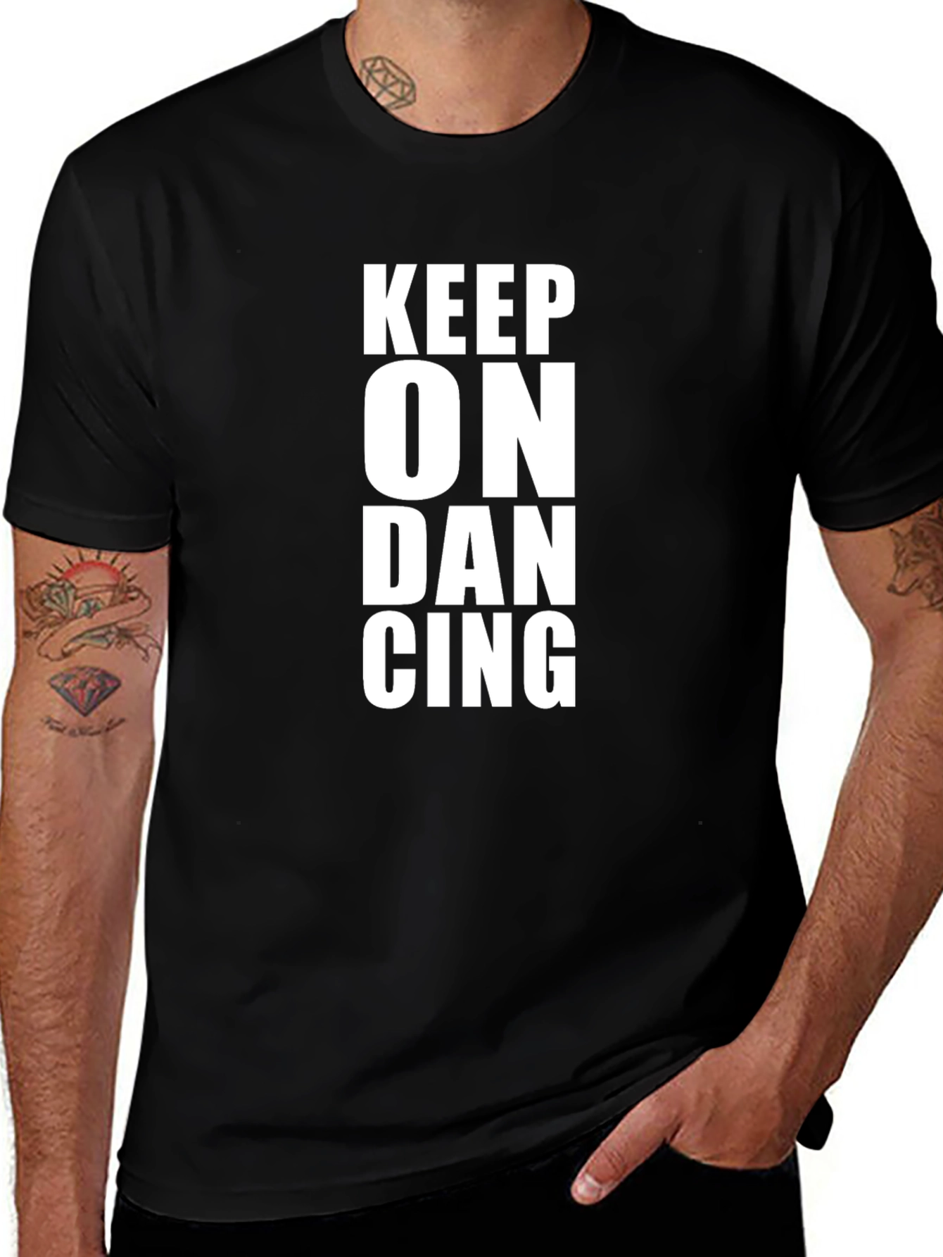 Keep On Dancing Black T-Shirt