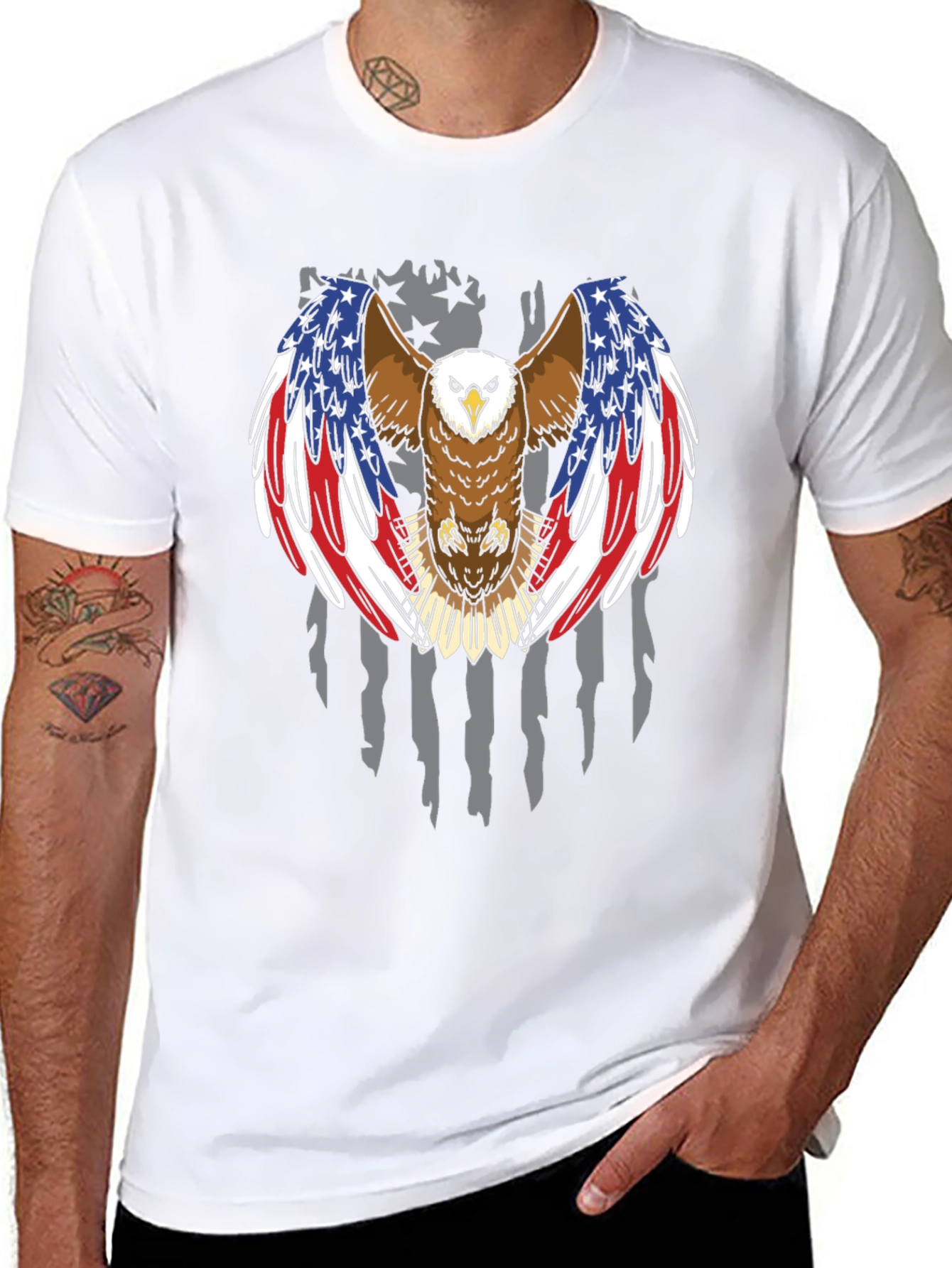 American Eagle Patriotic Graphic Tee