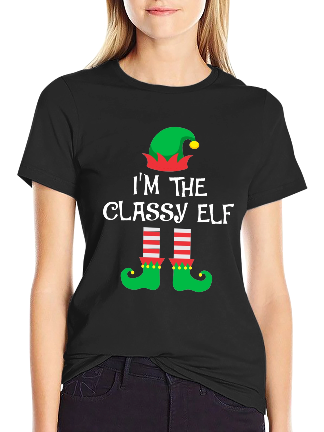 Classy Elf Christmas T-Shirt - Holiday Festive Tee