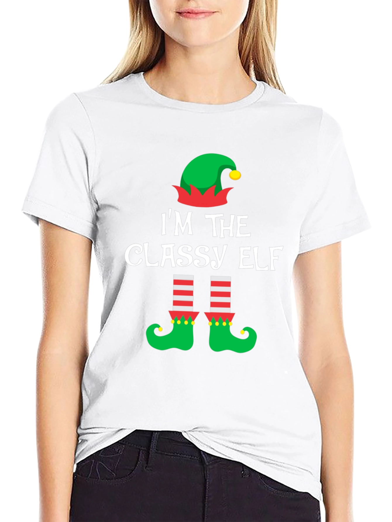 Classy Elf Christmas T-Shirt - Holiday Festive Tee