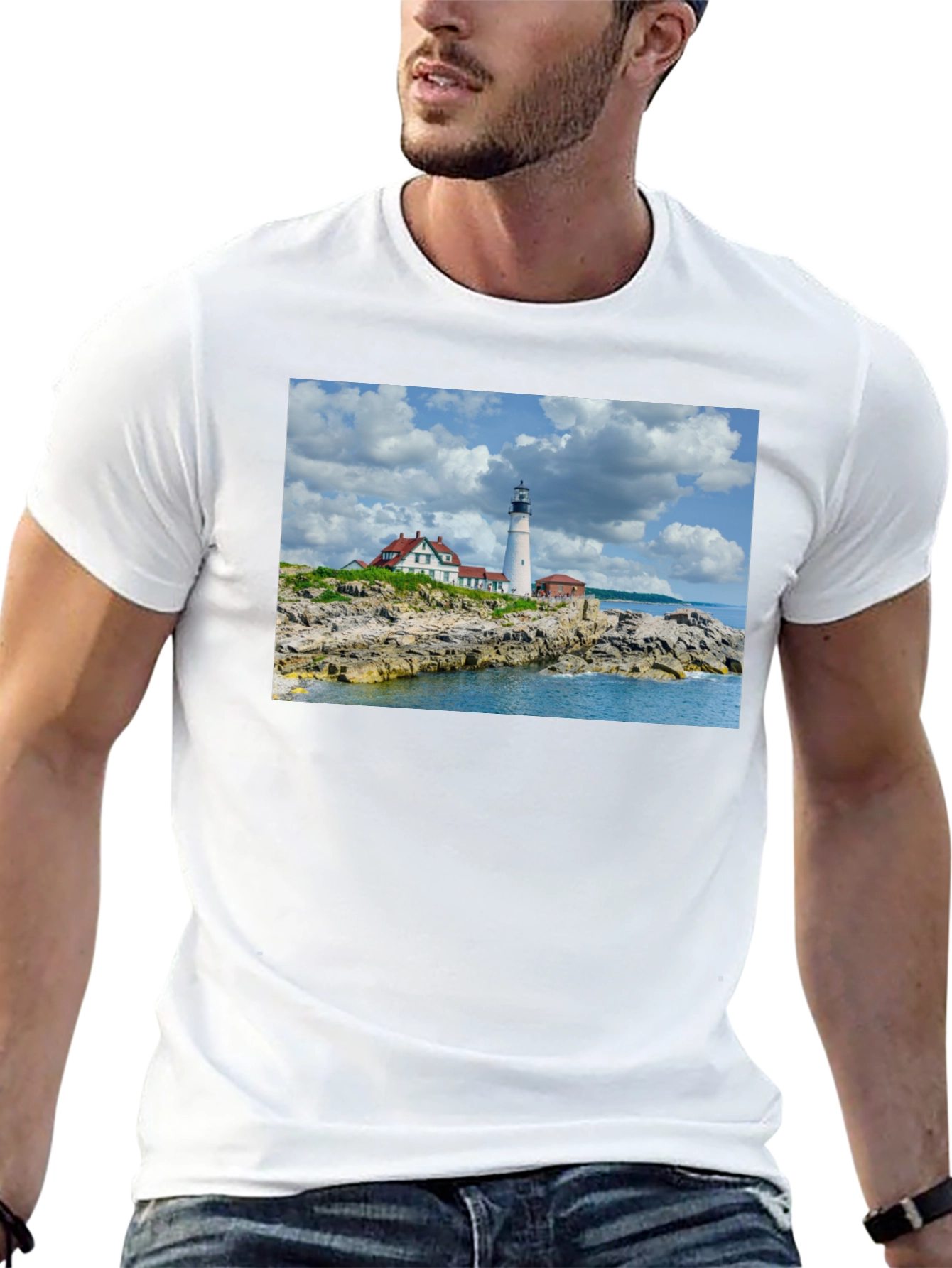 Lighthouse Graphic Black T-Shirt
