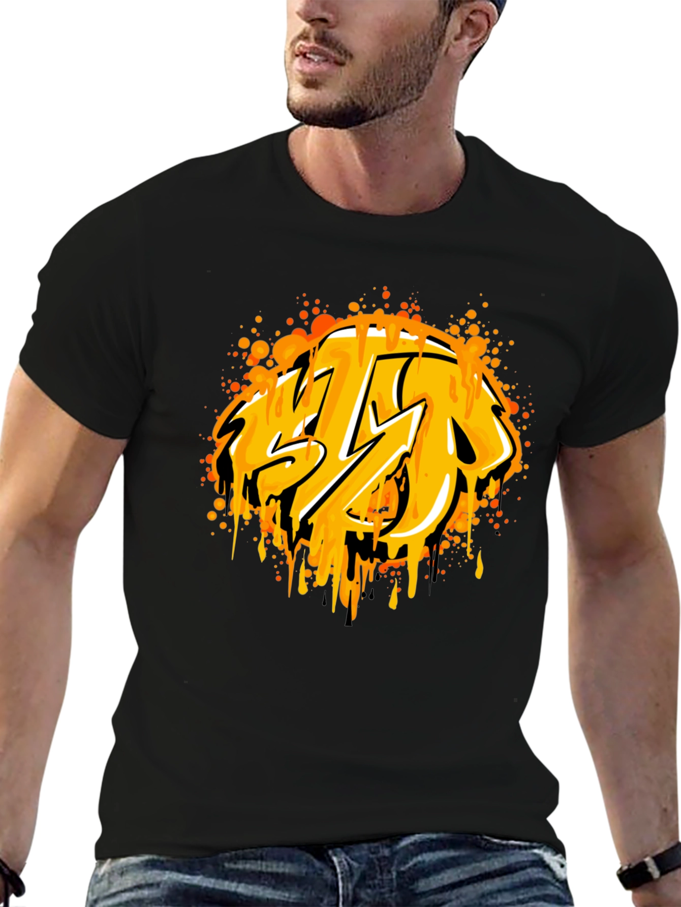 Bold Graphic Black T-Shirt