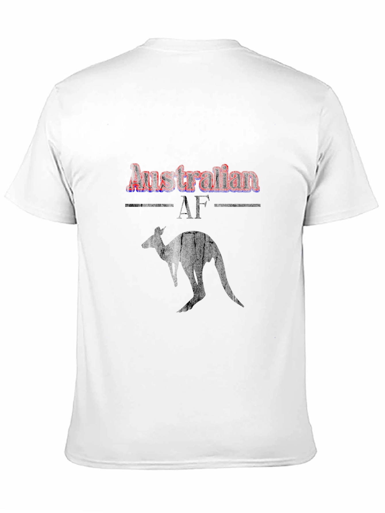 Australian AF Kangaroo Black Graphic T-Shirt
