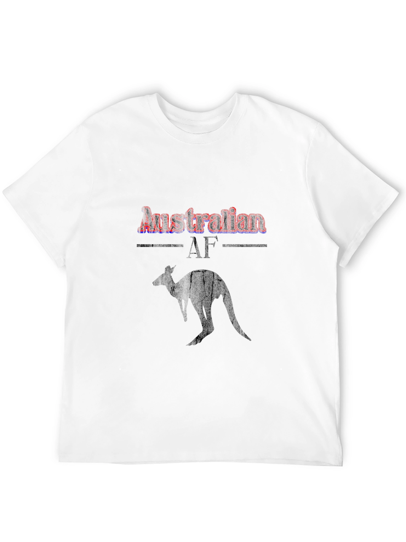 Australian AF Kangaroo Black Graphic T-Shirt