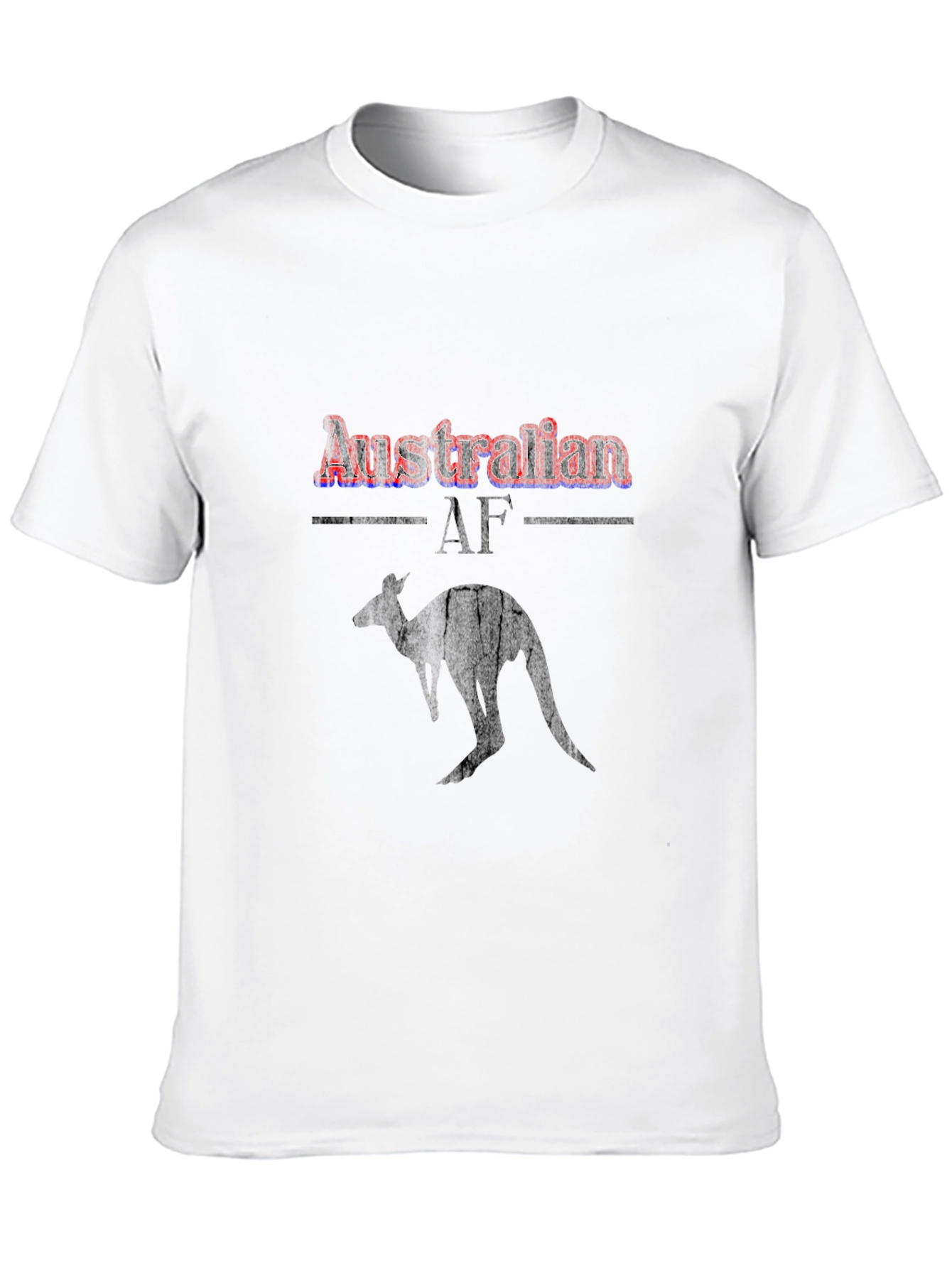 Australian AF Kangaroo Black Graphic T-Shirt