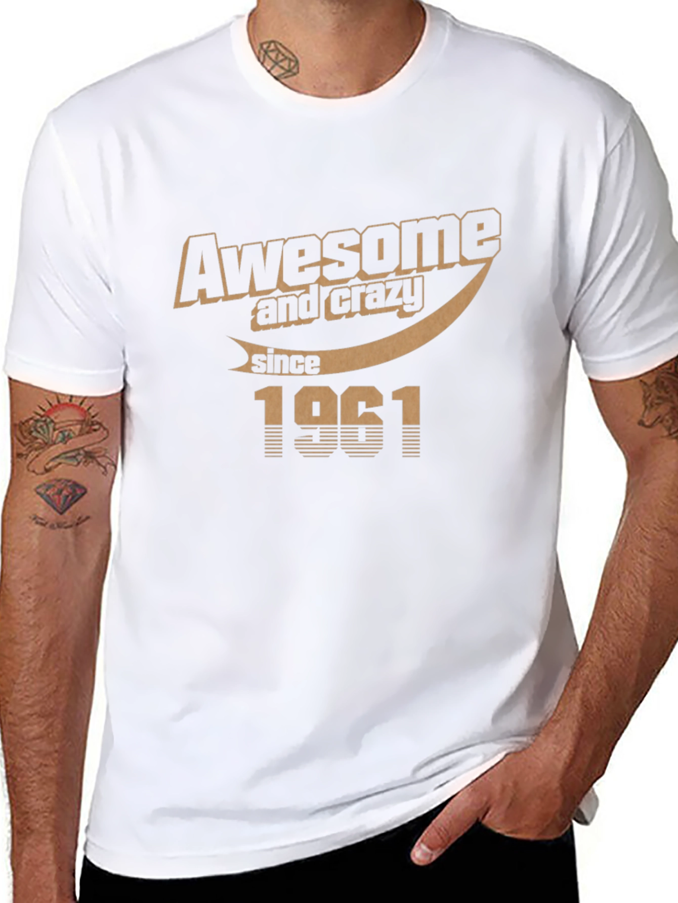 Awesome Since 1961 T-Shirt - Classic Birthday Tee