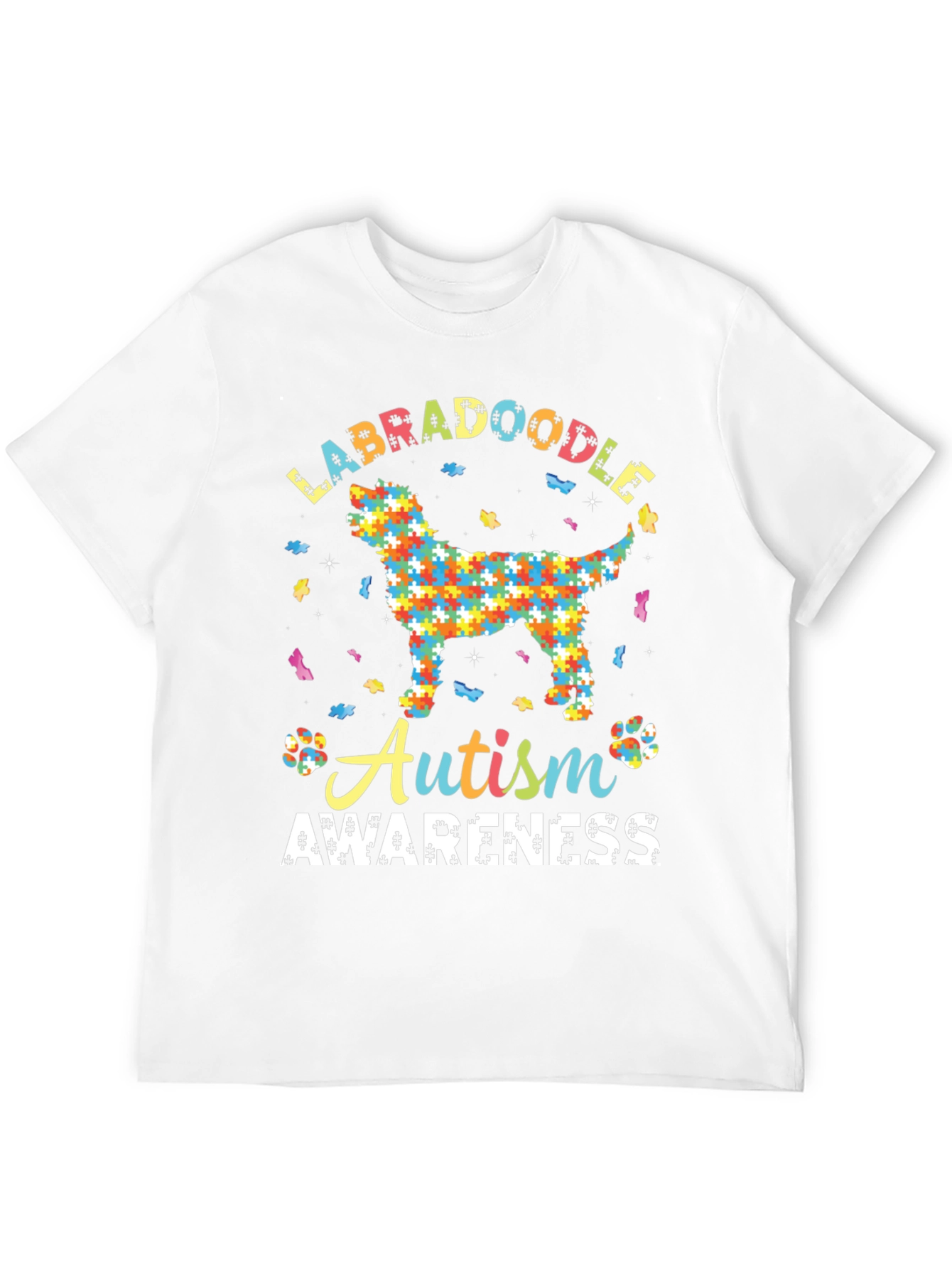 Labradoodle Autism Awareness T-Shirt