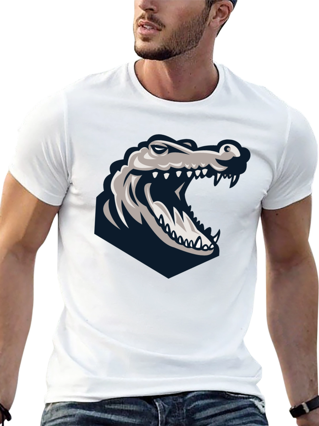 Gator Graphic Black Tee