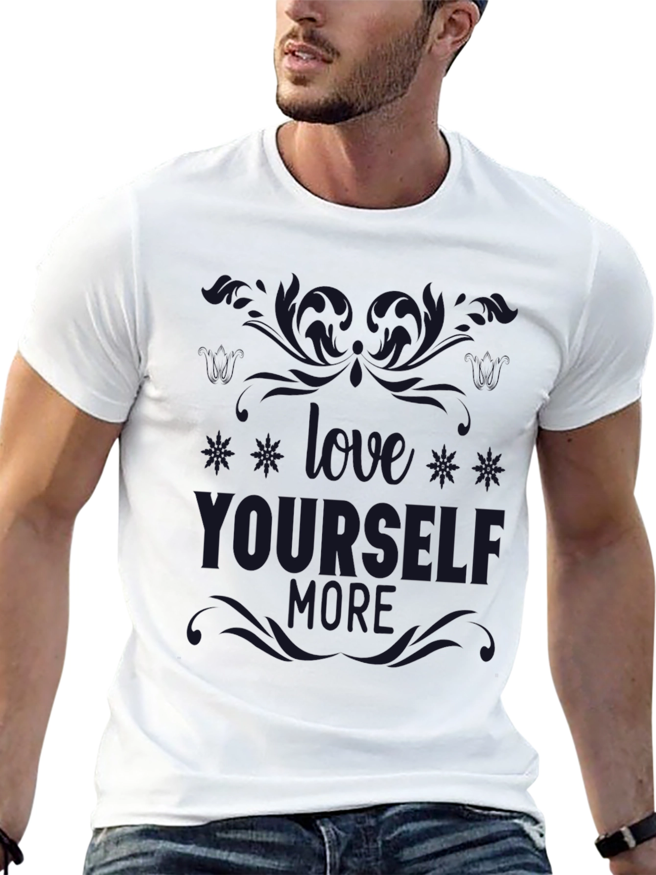 Love Yourself More - Graphic Black Tee