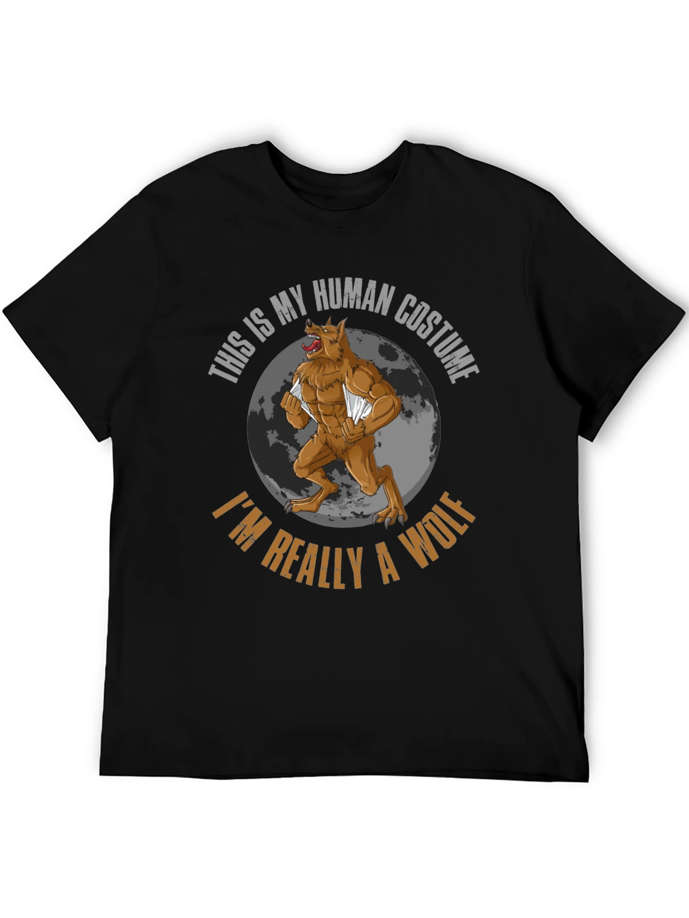 Human Costume Werewolf Graphic T-Shirt
