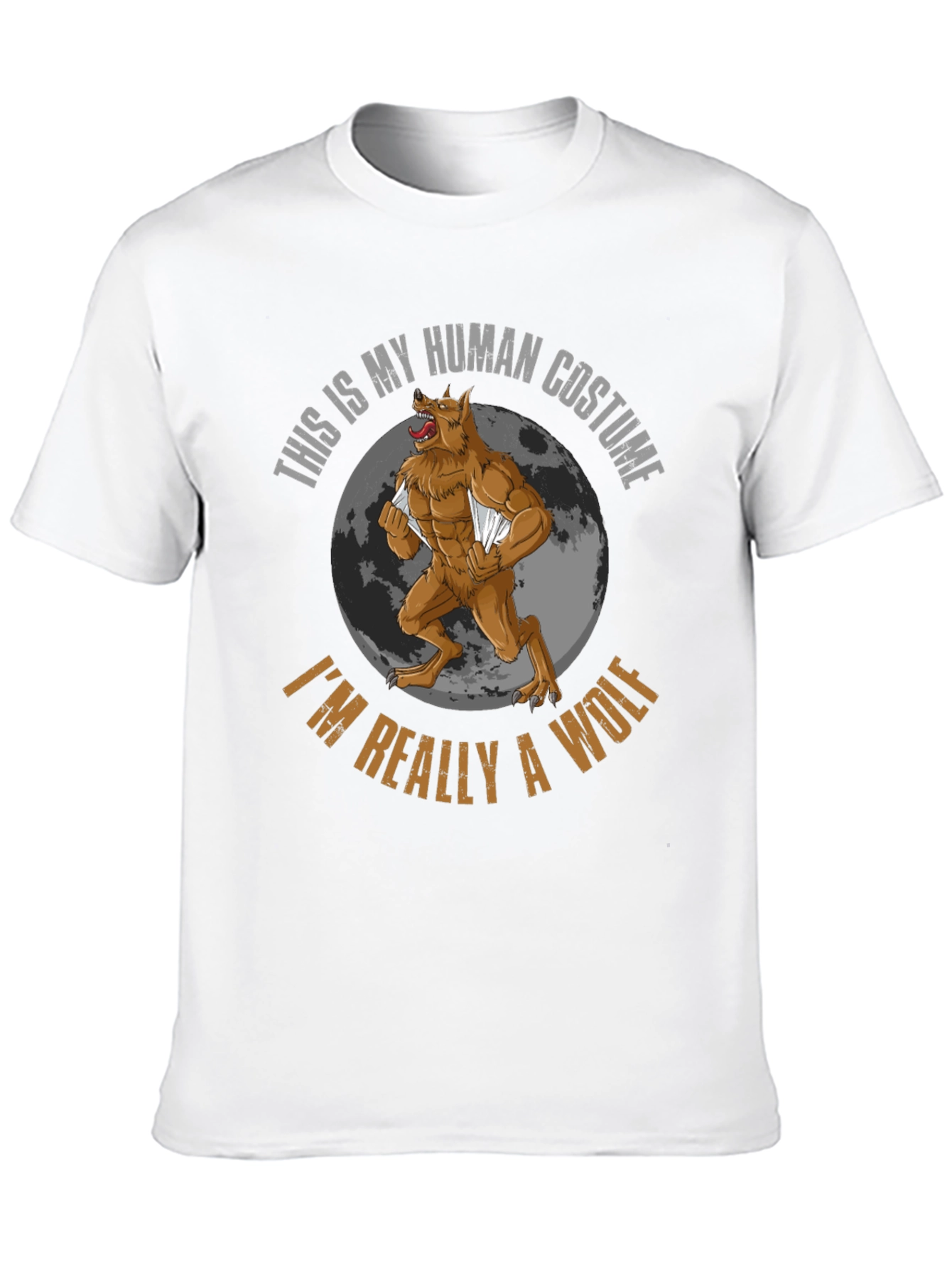 Human Costume Werewolf Graphic T-Shirt