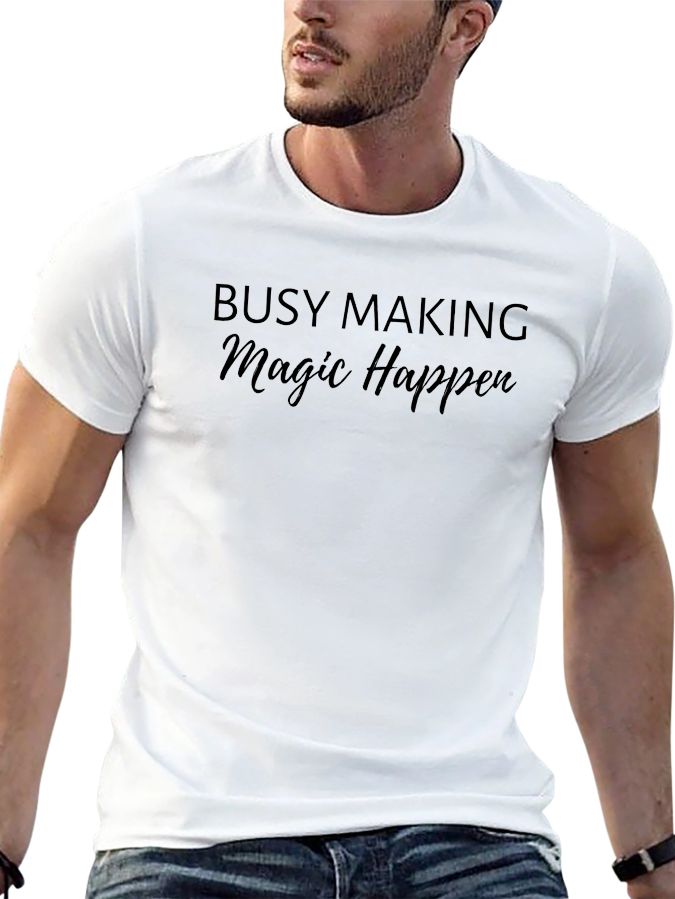 Busy Making Magic Happen Black T-Shirt