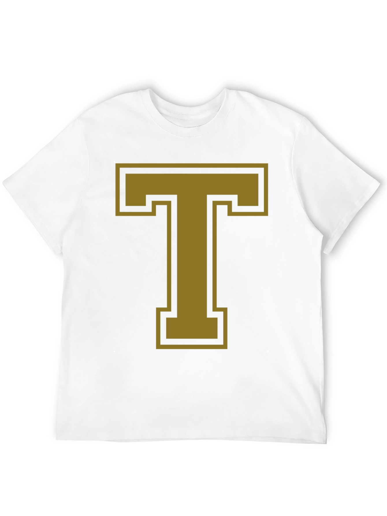 Bold Letter T Graphic Tee - Casual Style