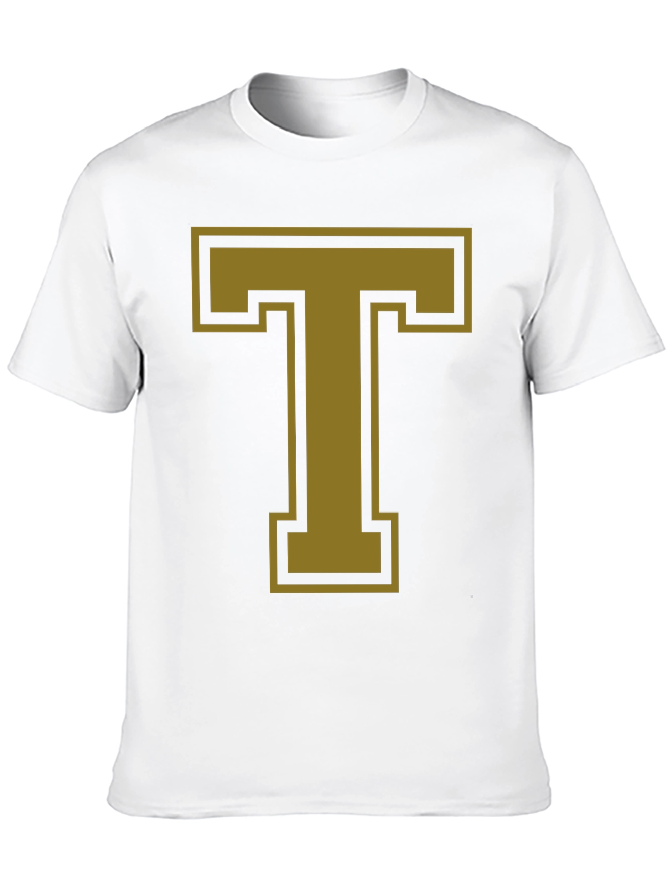 Bold Letter T Graphic Tee - Casual Style