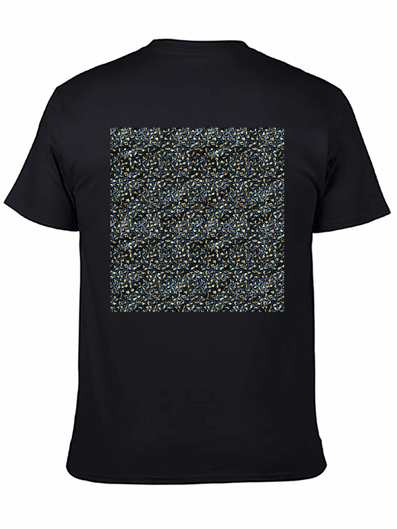 Abstract Pattern Mens Black T-Shirt