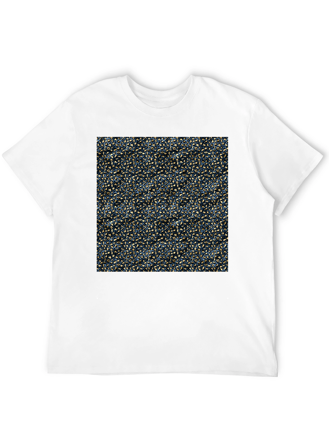 Abstract Pattern Mens Black T-Shirt