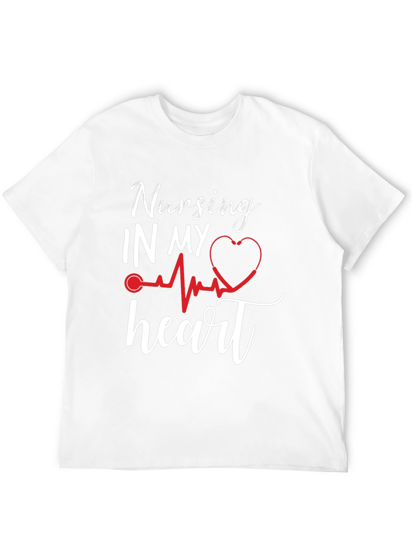Nursing In My Heart T-Shirt Nurse Love Gift