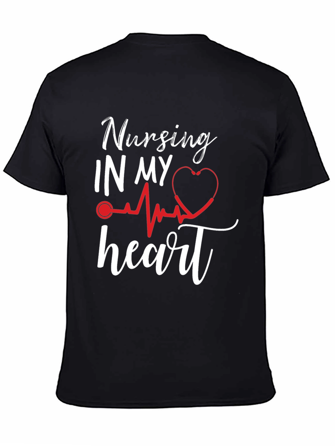 Nursing In My Heart T-Shirt Nurse Love Gift