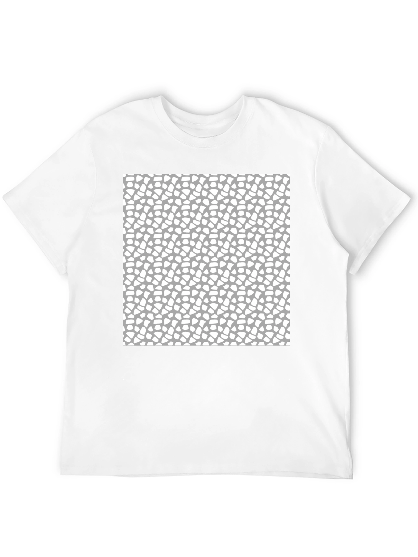 Modern Abstract Pattern Black T-Shirt