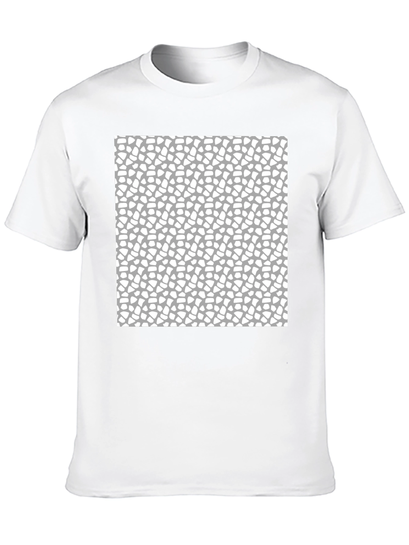 Modern Abstract Pattern Black T-Shirt