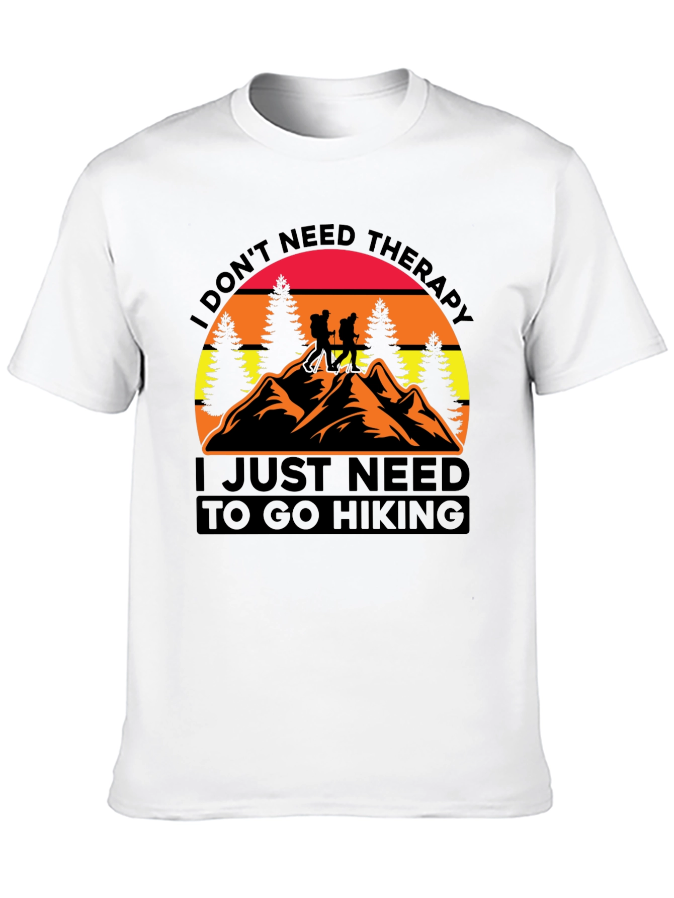 Hiking Therapy Graphic T-Shirt
