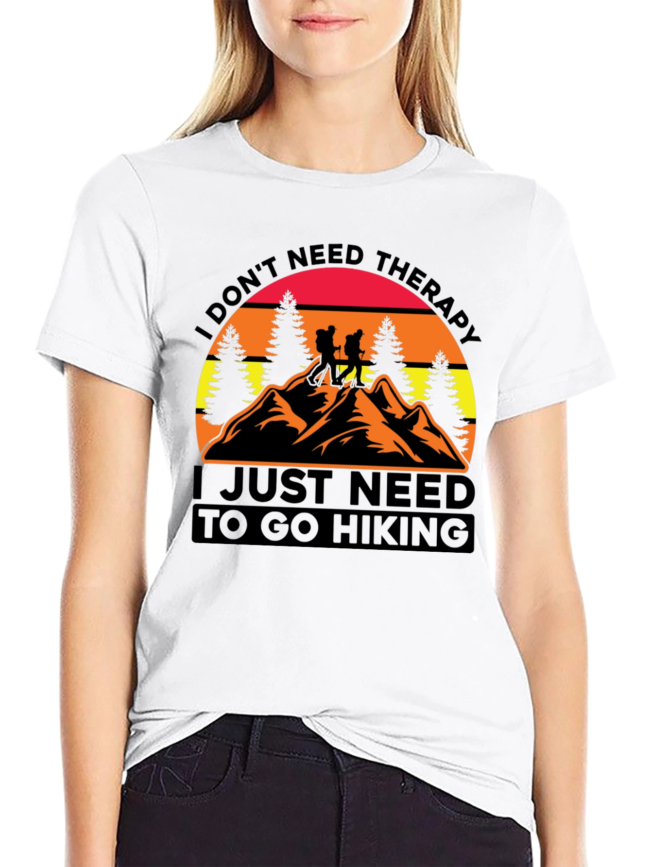Hiking Therapy Graphic T-Shirt