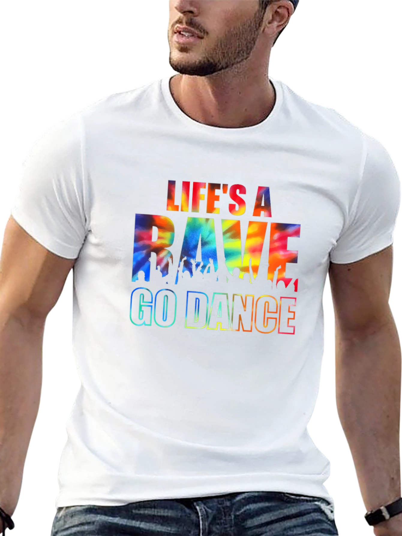 Lifes a Rave - Go Dance Black Graphic Tee