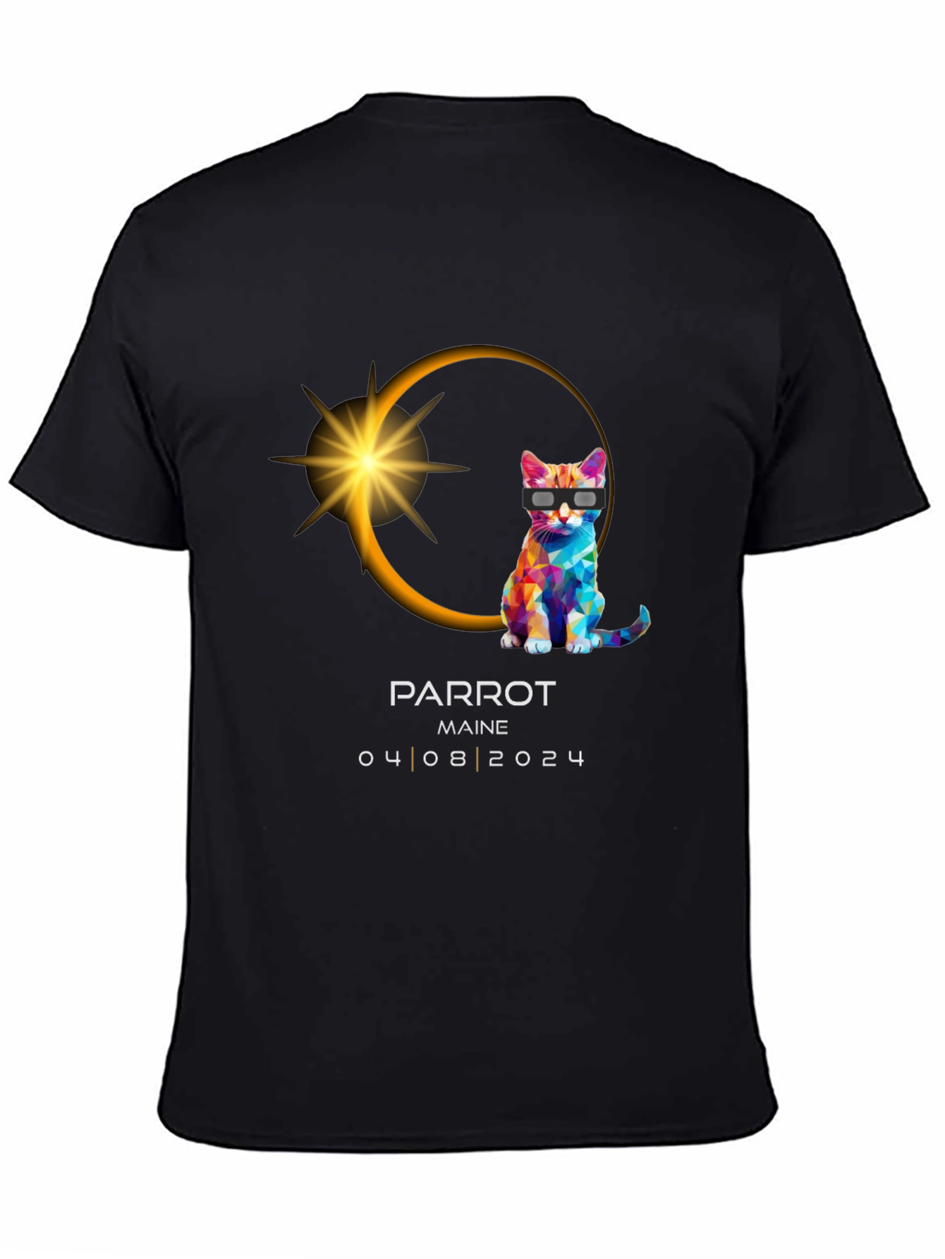 Parrot Maine Eclipse 2024 T-Shirt