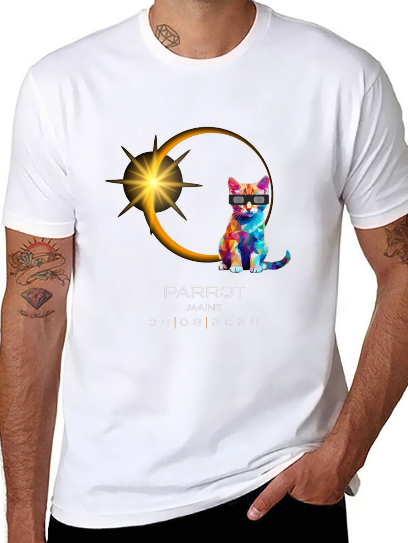 Parrot Maine Eclipse 2024 T-Shirt
