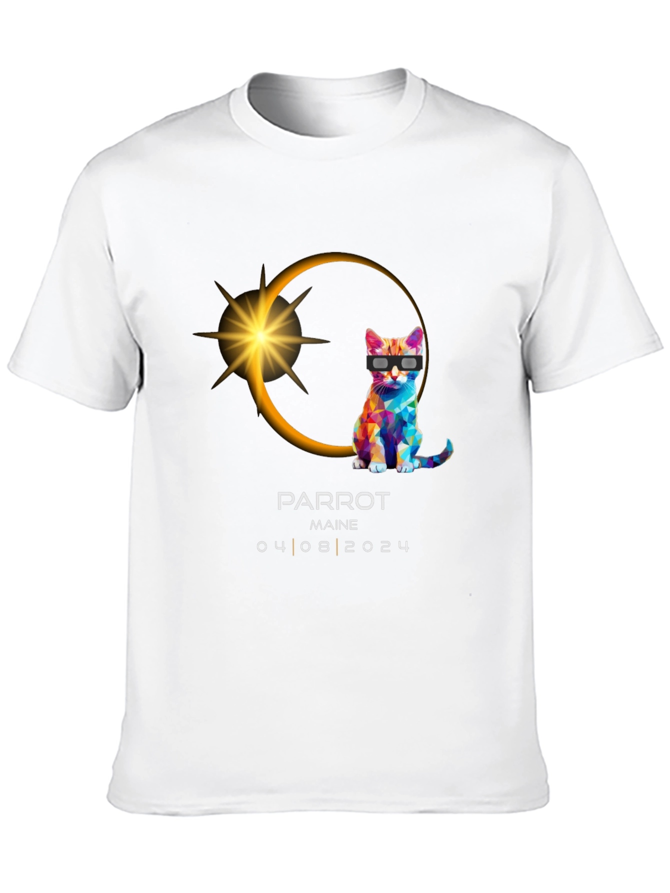 Parrot Maine Eclipse 2024 T-Shirt