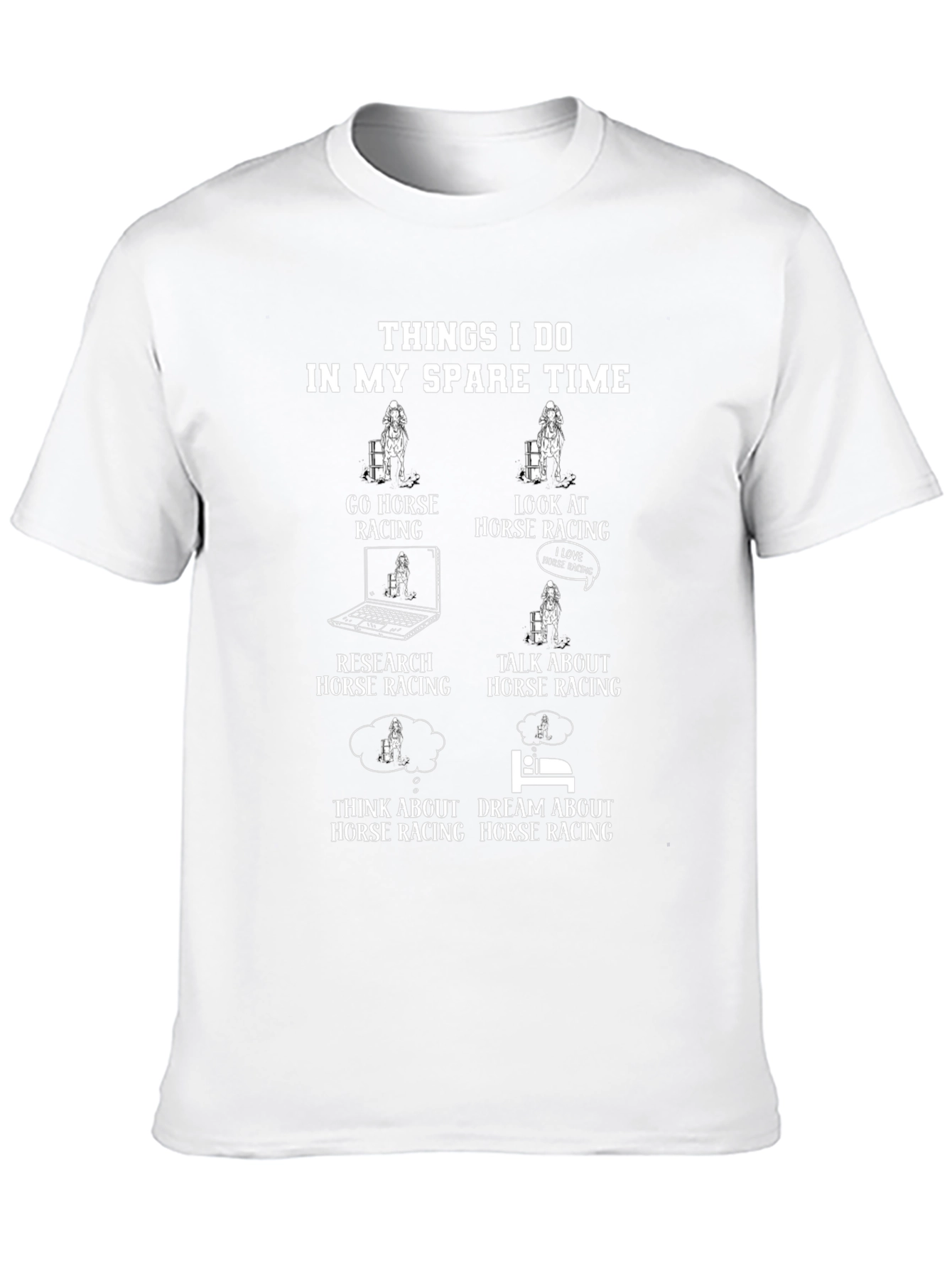 Horse Racing Spare Time T-Shirt